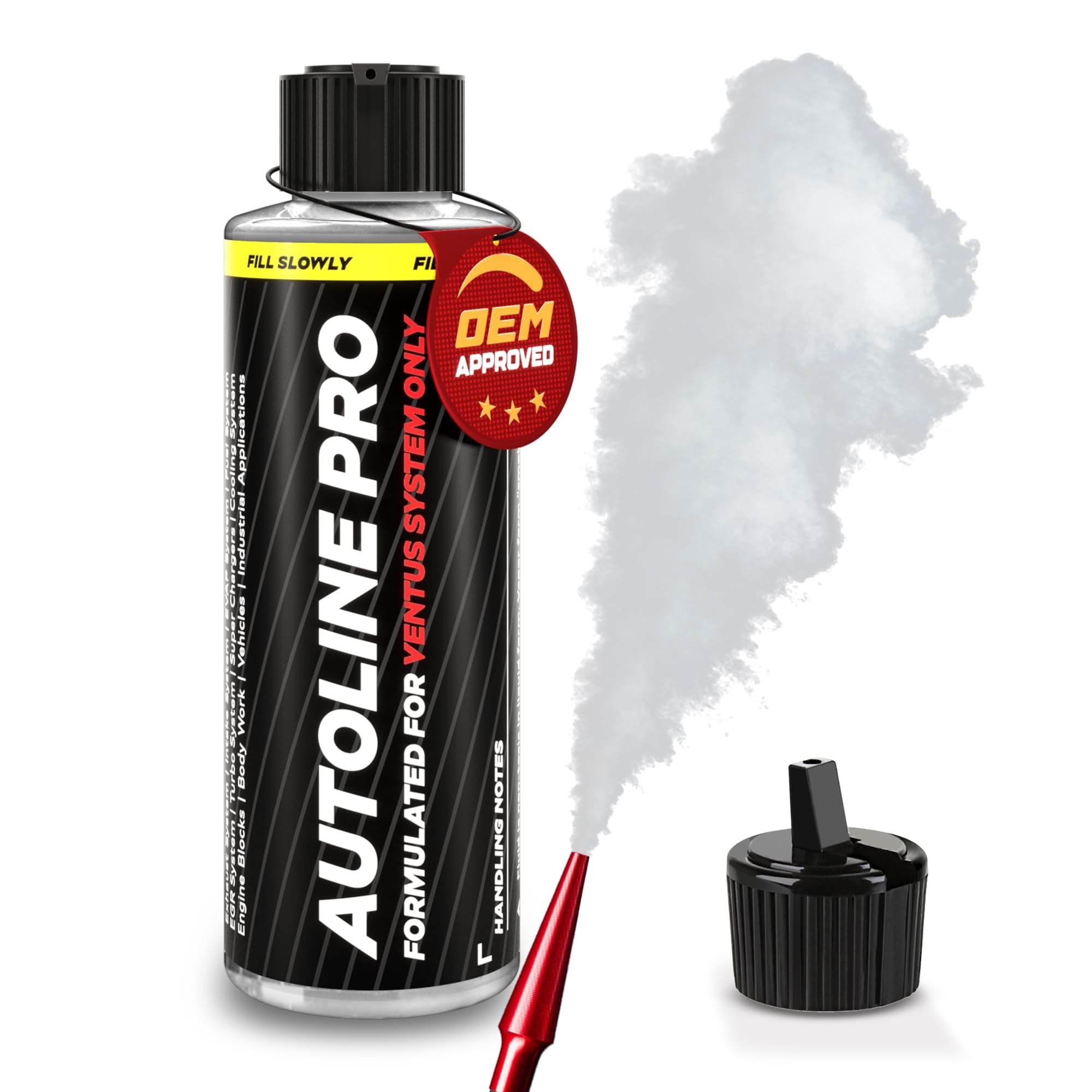 AutoLine Pro Ventus Fluid Solution | Lasts 500+ Tests | Virtually ODORLESS | 4 fl oz [for Ventus Smoke Machine ONLY]