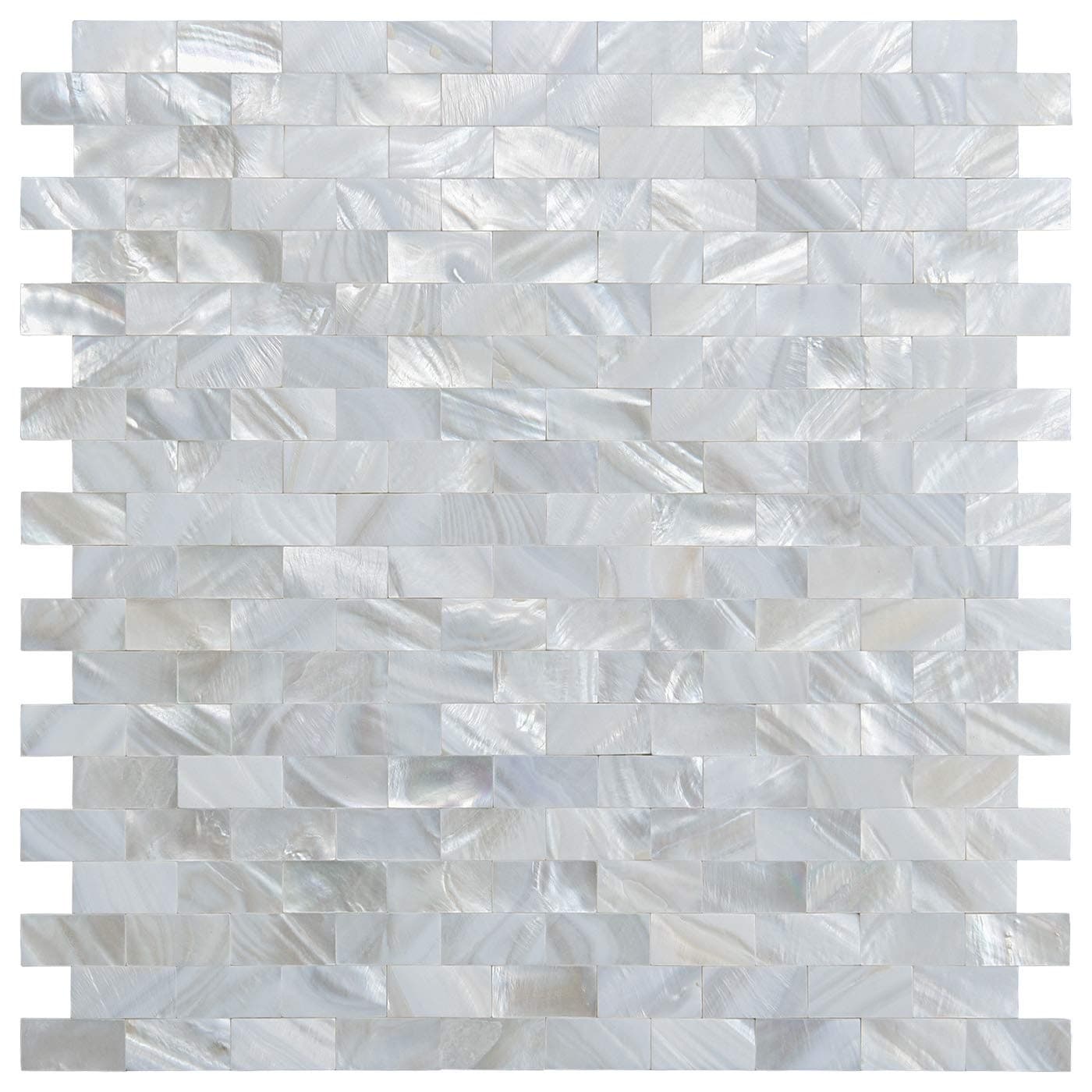 LONGKING Mother of Pearl Tiles, Decorative Tiles (A-03, 10 Tiles)