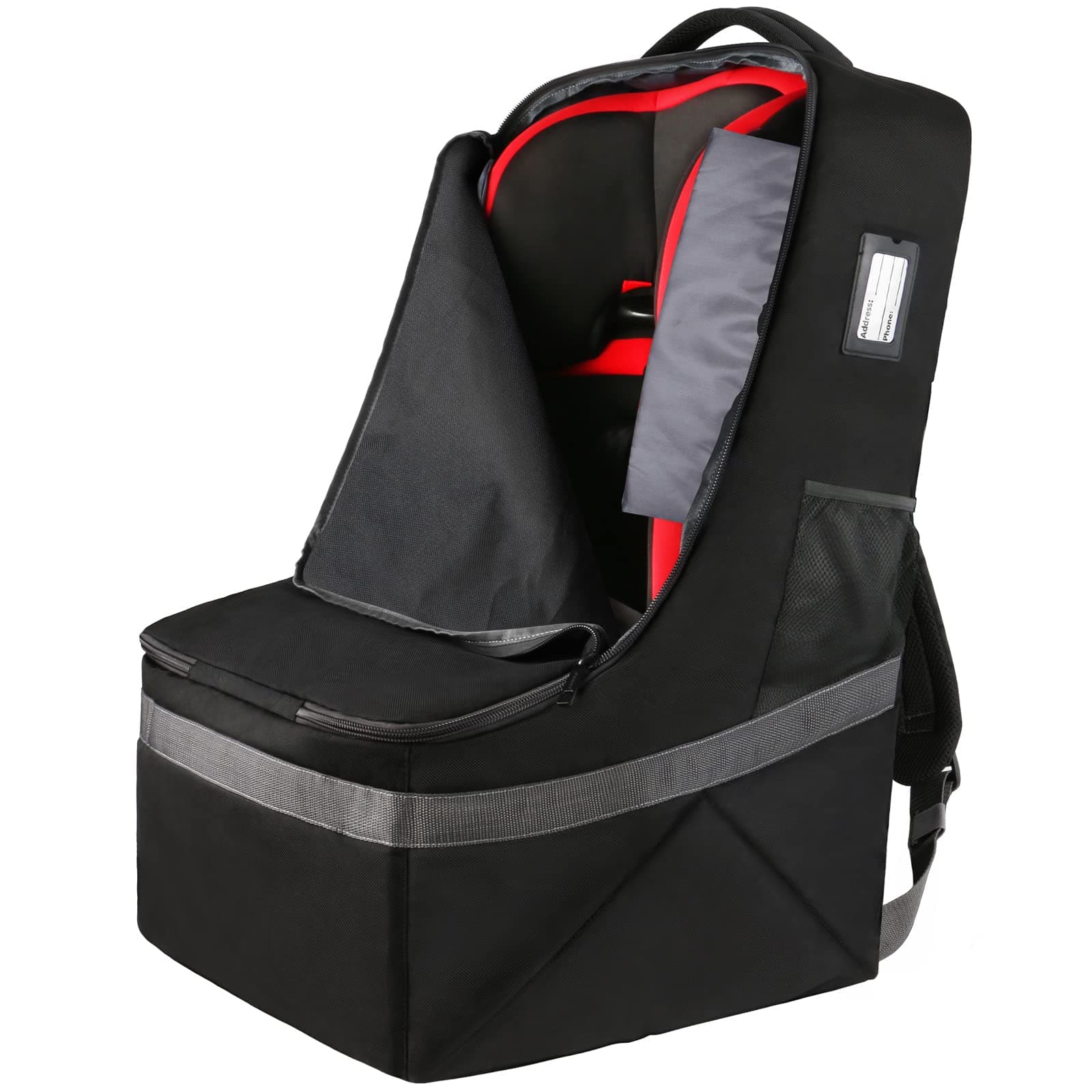 YOREPEK Car Seat Travel Bag,Airport Gate Check Bag for Carseat,Carseat Carrier Backpack,Durable.