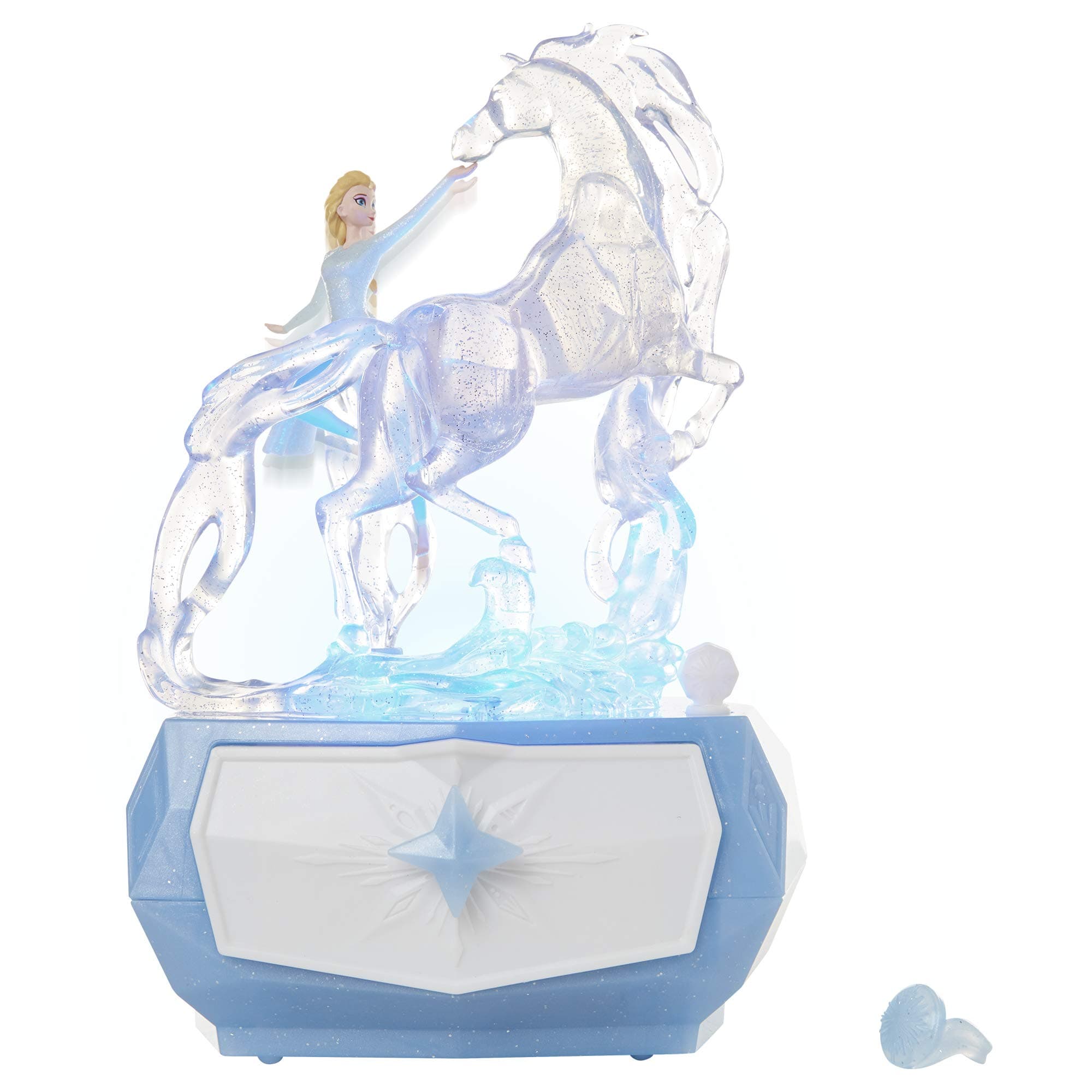 Frozen 2 Elsa & Nok Spirit Animal Horse Jewelry Box with Lights & Sounds! Accessory Ring Included - Perfect for Any Elsa Fan! for Girls Ages 3+