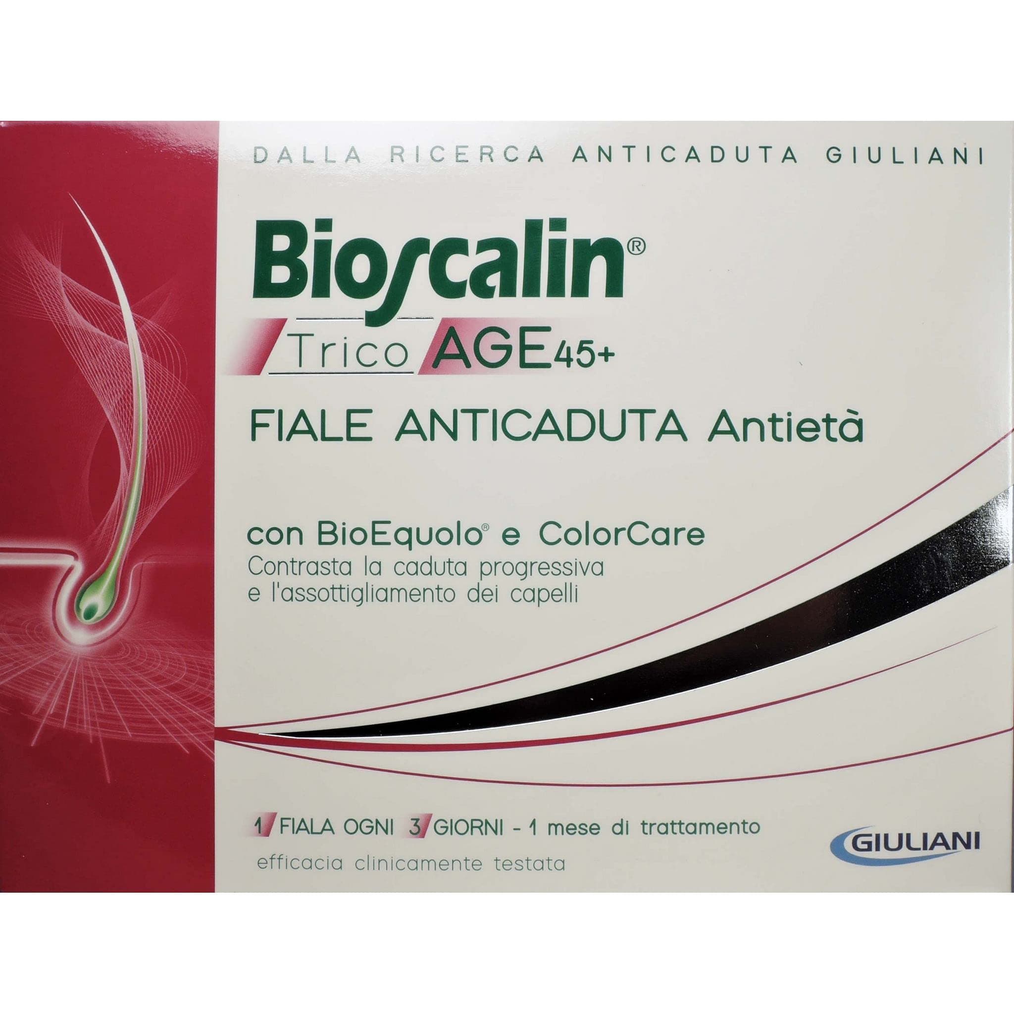 Bioscalin TricoAge 45+ Fiale Anticaduta Antietà Capelli Donna 10 Fiale