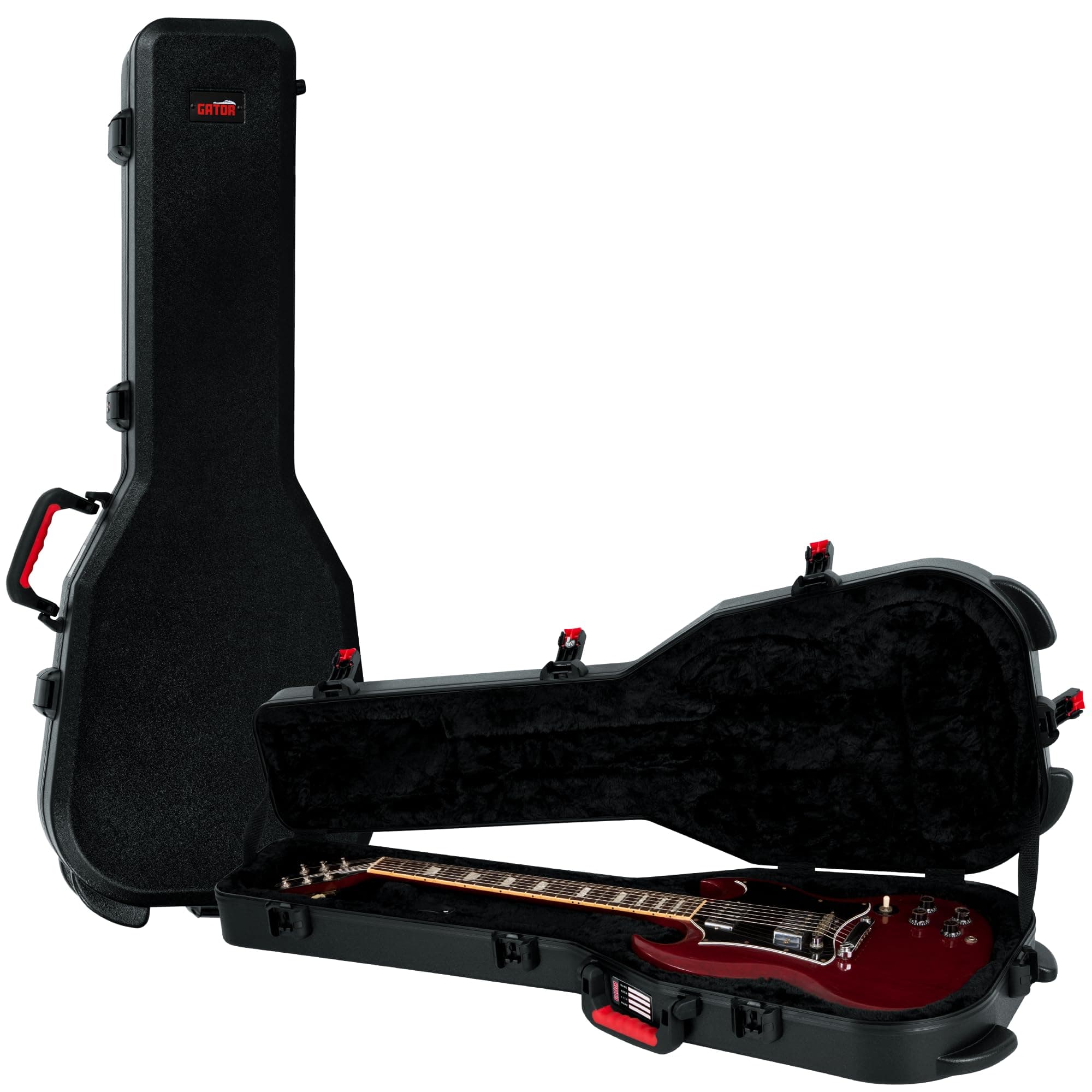 Cases Molded Flight Case for 335 Semi-Hollow Electric Guitars with TSA Approved Locking Latch, (GTSA-GTR335)