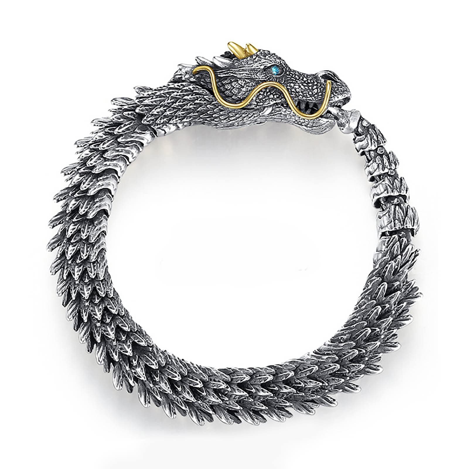 Dragon Bracelet for Men, Domineering Handmade Metal Bracelet, Personalized Creative Jewelry, Men's Gift (Gift Wrap)