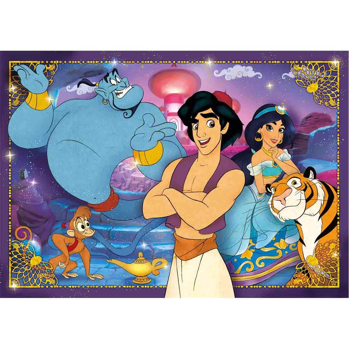 Clementoni - 26053 - Supercolor Puzzle for children - Aladdin - 60 Pieces