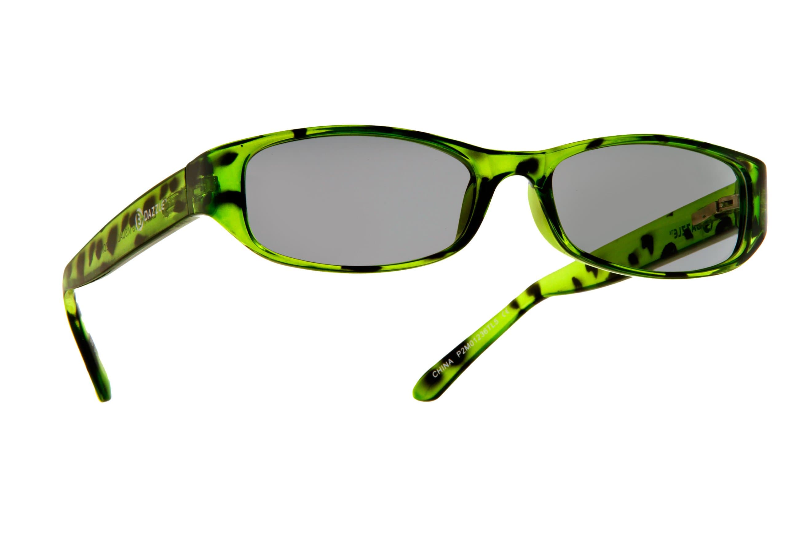 3DAZZLE GLOW/Lemon Lime - Passive 3D Glasses - Optically Correct