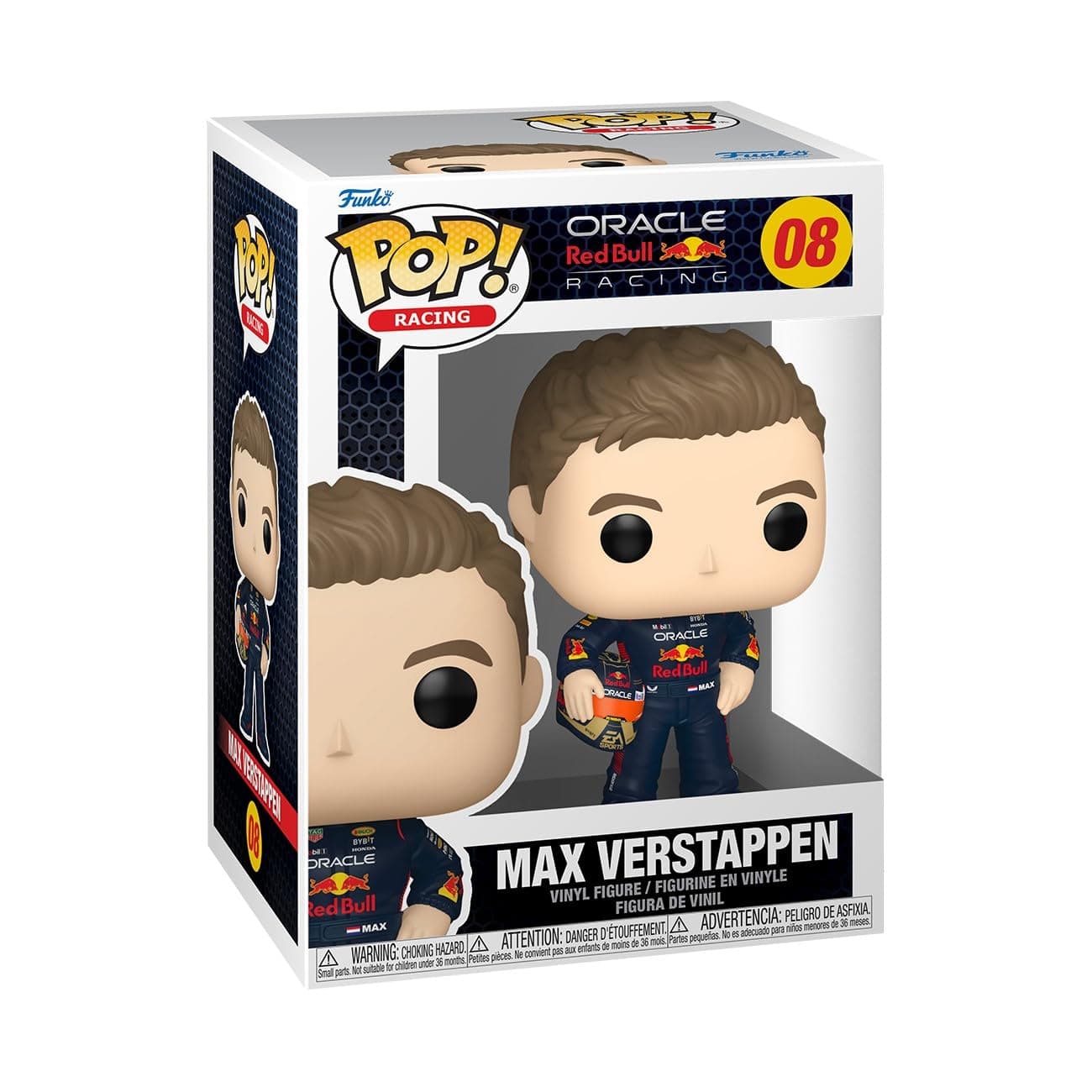 F1 Max Verstappen Helmet Figure Funko POP! Racing Formula 1 MAX VERSTAPPEN WITH HELMET Funko