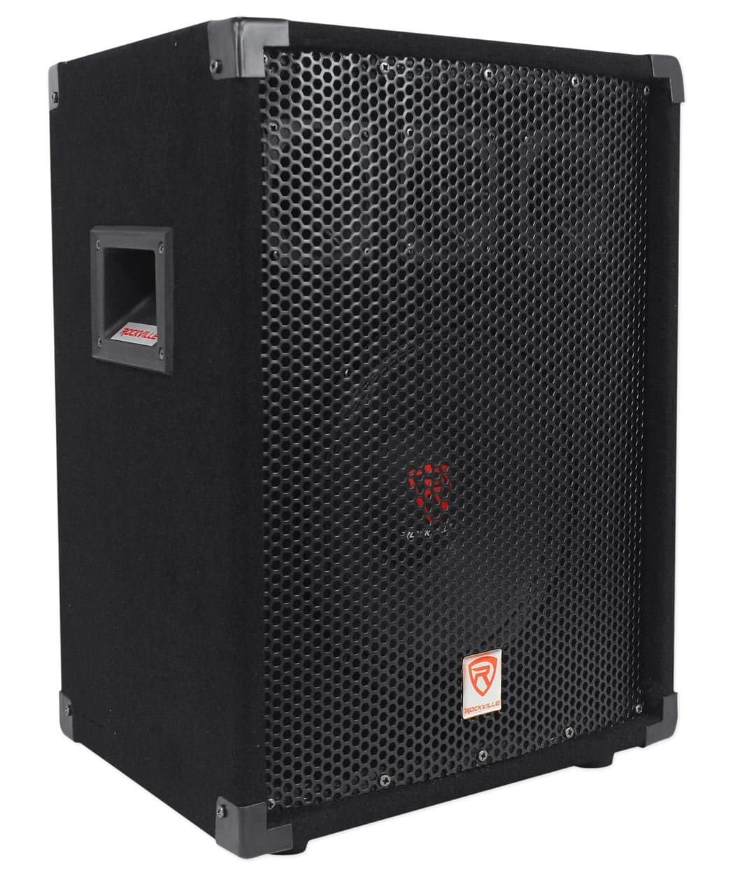 Rockville RSG10 400W 2ウェイパッシブ 8オーム DJ PAスピーカー、クリアサウンド、耐久性のあるビルド、ポータブル、ライブイベントやパフォーマンス用