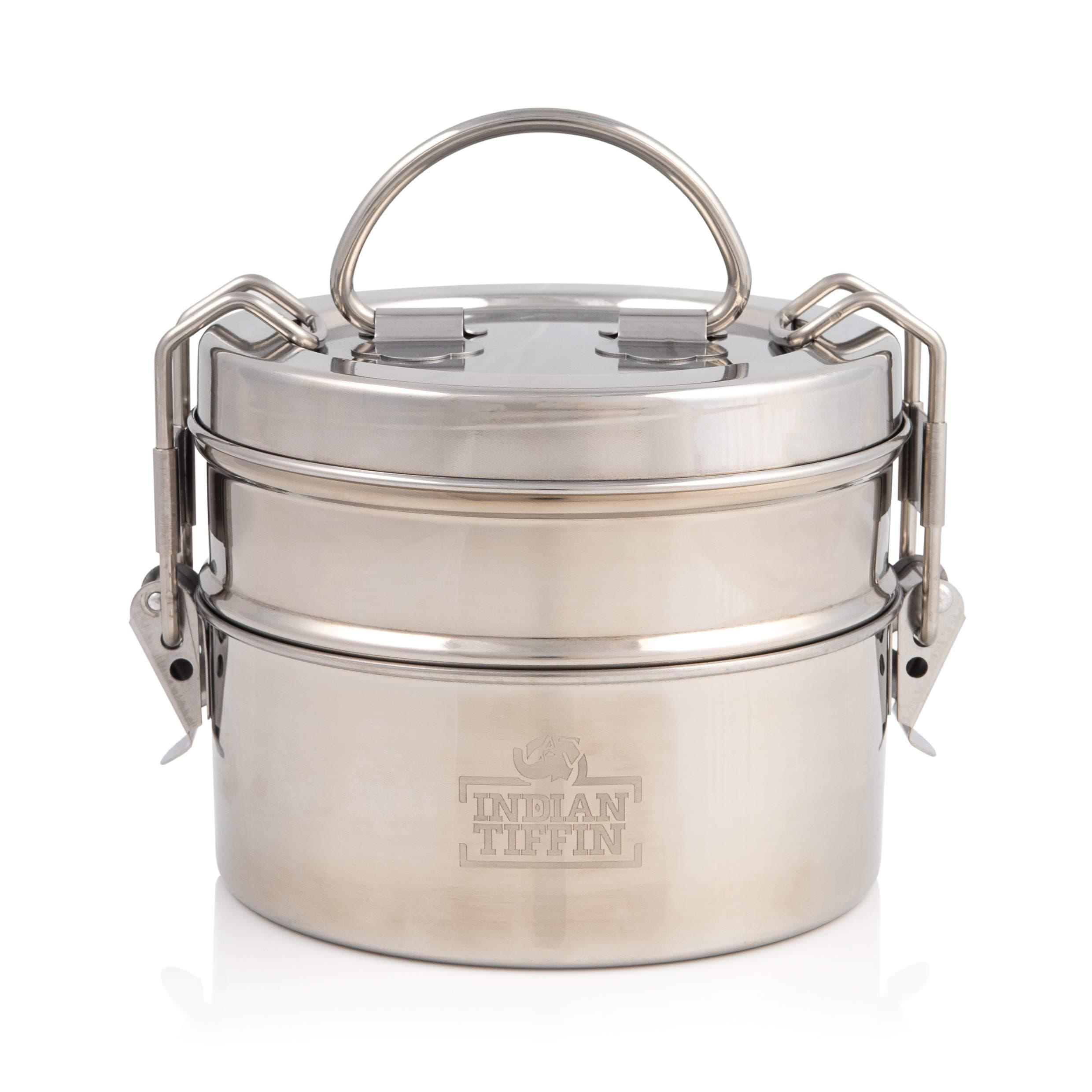 2 Tier Indian-Tiffin Stainless Steel Small Tiffin Lunch Box