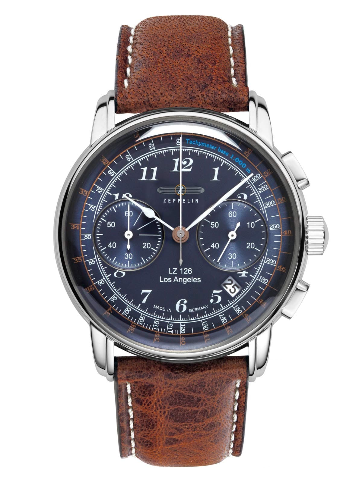 Men's Watch with Leather Strap or Metal Strap Series LZ126 Los Angeles Chronograph Small Second Date