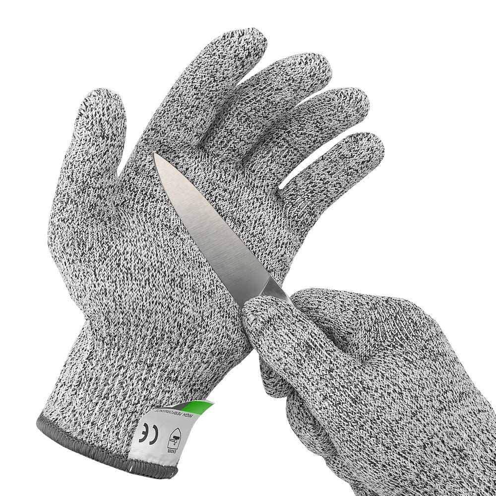 Ultra Durable Cut Resistant Gloves, for Kitchen Cooking, Oyster Shucking, Fish Fillet Processing, Mandolin Slicing, Meat Cutting, Wood Carving Level 5 Protection, Food Grade