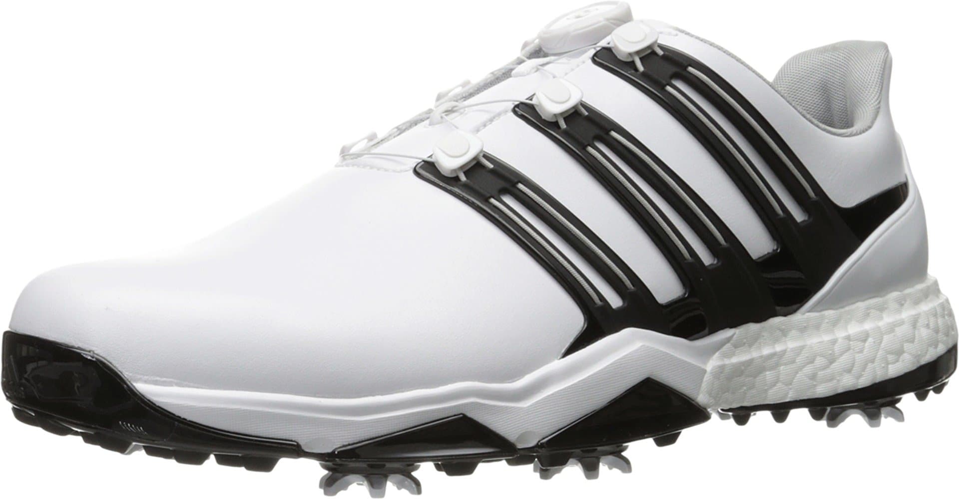 Adidas Powerband BOA Boost Golf Shoe, White, 9 M US