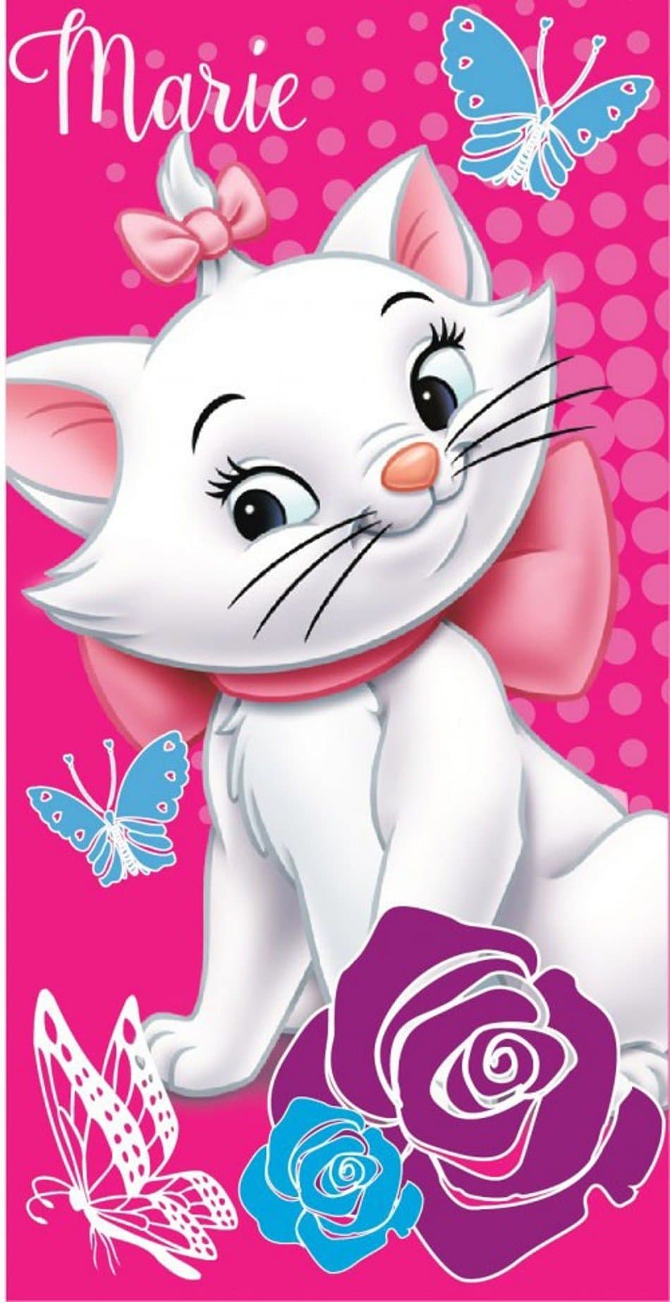 Towel child beach towel Aristogatti 70x140 100% cotton 85CTL79270A.