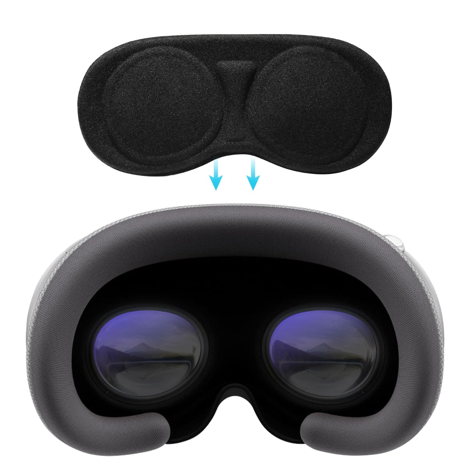2 Pack Lens Protector Cover Accessories Compatible with Oculus Meta Quest 3/3S, Quest 2/Quest, Rift S and Vive Index, Apple Vision Pro, Protects VR Lenses from Sunlight, Scratches and Dust
