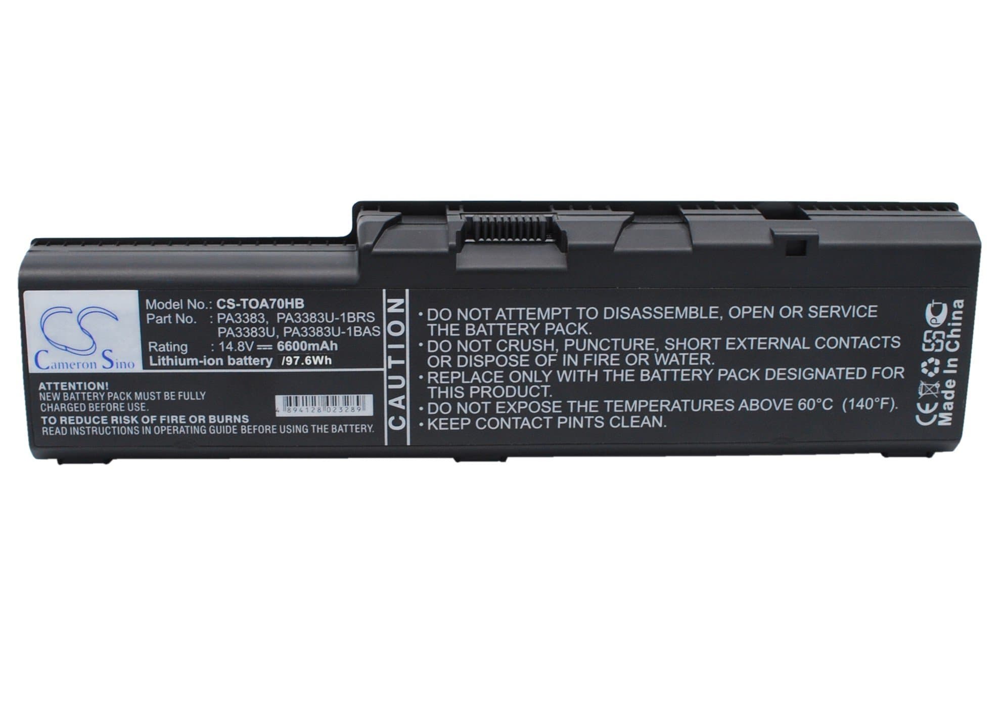 Replacement Battery for Toshiba Satellite A70, Satellite A70-S2362, Satellite A70-S249, Satellite A70-S2491, Satellite A70-S2492ST, Satellite A70-S256, Satellite A70-S2561, Satellite A70-S259