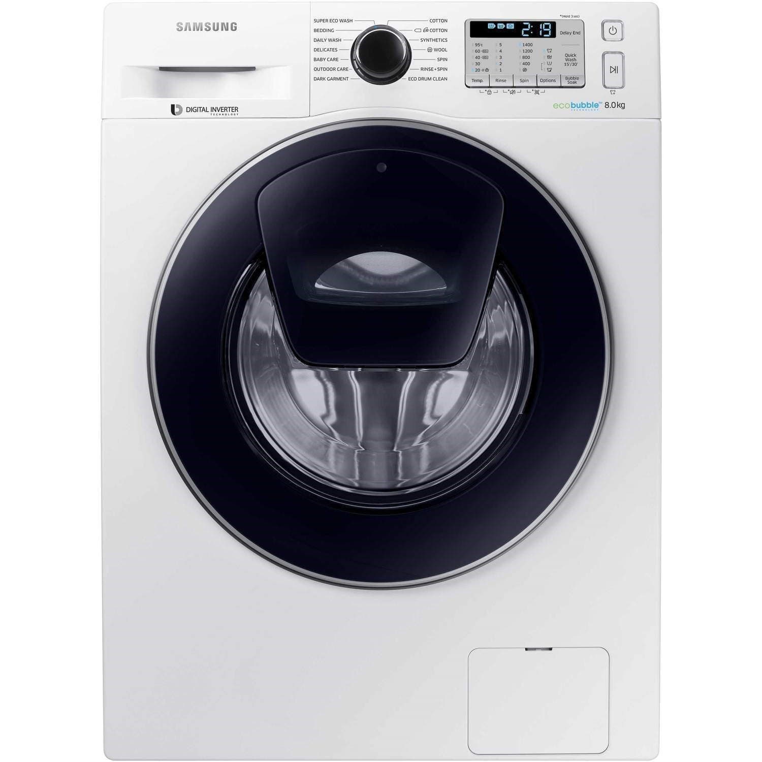 Samsung WW5500 AddWash A+++ WW80K5413UW/EU 8kg 1400 Spin Washer in White [Energy Class A+++]