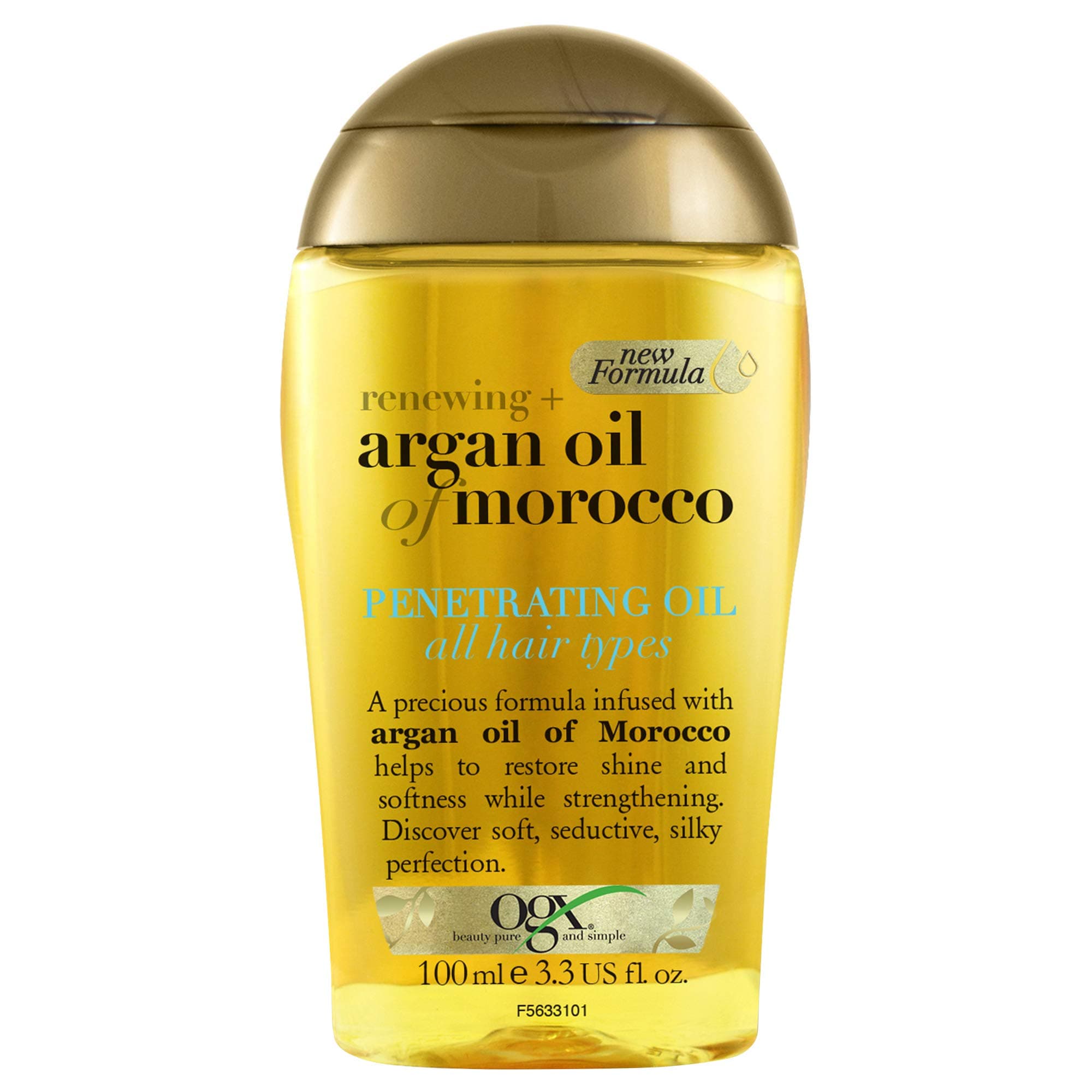 OGX Hair Oil, Renewing+ Argan Oil Of Morocco, Penetrating Oil, All Hair Types, 100 Ml