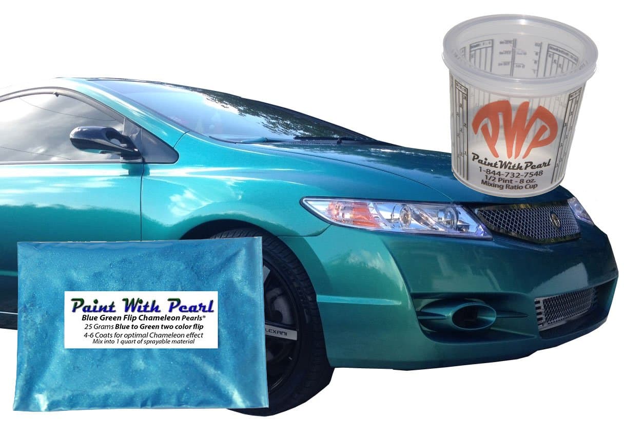 25g Blue Green Flip Chameleon Paint Powder - Color Shift Pigment for Custom Paint, Powder Coat, or Epoxy Coating