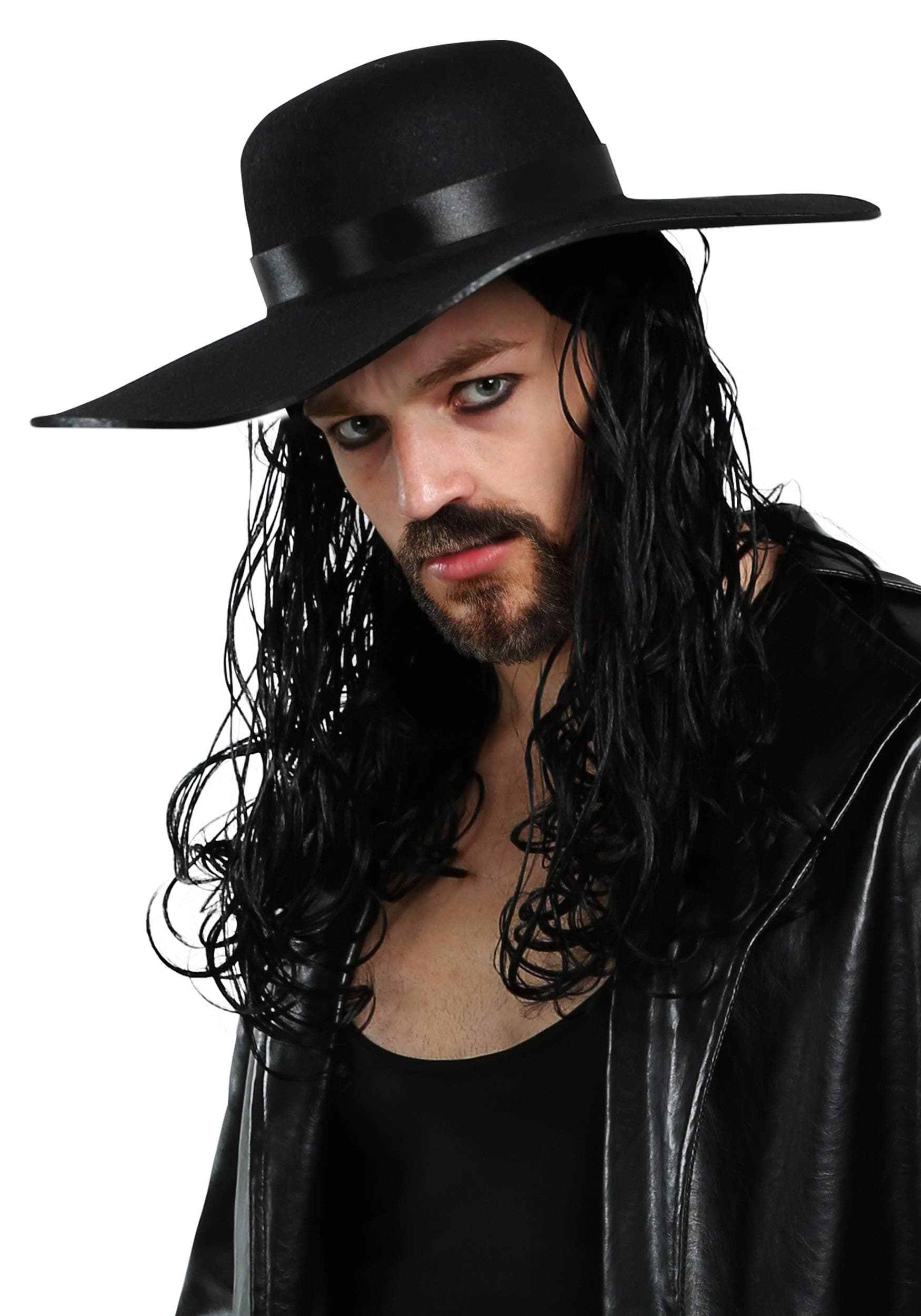 WWE Undertaker Wig for Men, WWE Wigs for Adults, Perfect for Halloween, Cosplay, DIY Themed Costume Party