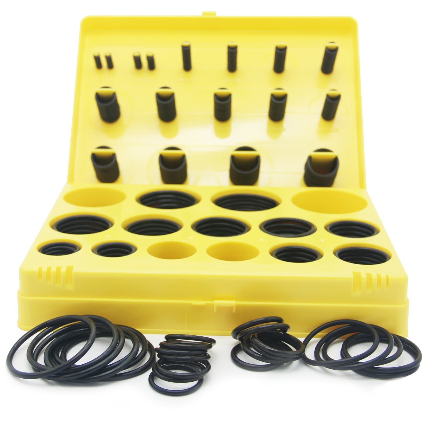 Tuhaoge O Ring Kit 377pieces ，Tools 30SAE Rubber O Ring， Suitable for Cars, faucets, Hydraulic Hoses, and air and Gas Sealing Repair Clamps.