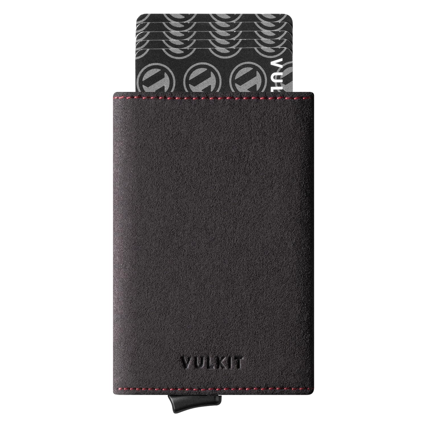 VULKIT Pop up Wallet Minimalist Cash Wallets RFID Blocking Leather Smart Credit Card Holder with Magnetic Closure for Men