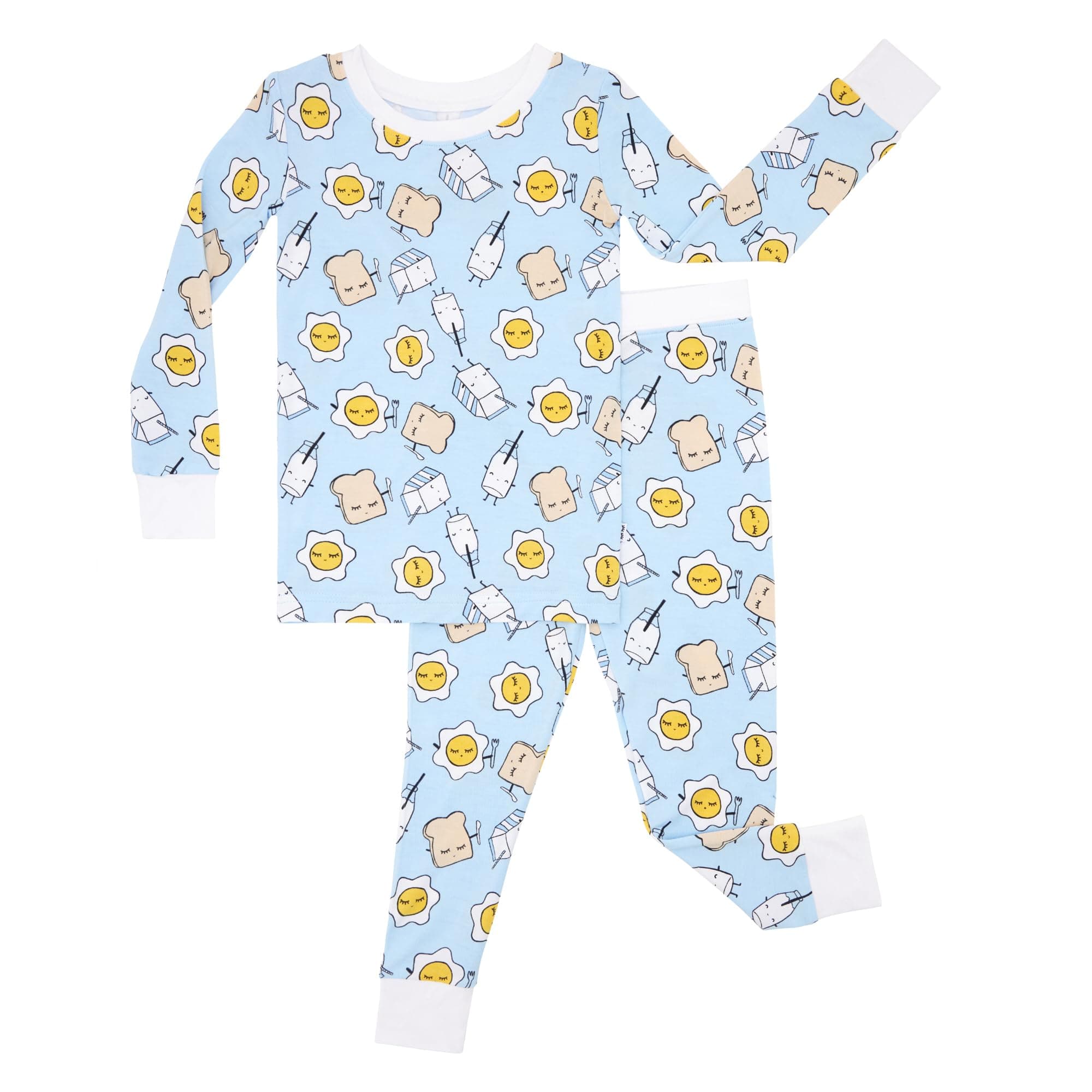 Little Sleepies Two-Piece Pajama Set for Boys & Girls, Soft Viscose from Bamboo Toddler Pajamas for Kids, Family Matching PJs