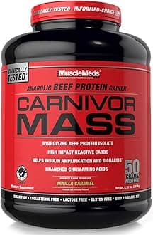 Carnivor Mass Diet Supplement, Vanilla Caramel, 5.93 Pound (002658)