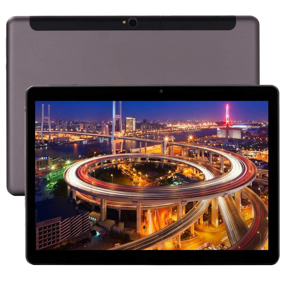 10 Inch Tablet Smartphone Phablet Unlocked 4G LTE,Android 9.0 Deca-Core Processor 2.8GHZ 6GB+64GB, 1920x1280 IPS HD Display,Dual Camera Bluetooth WiFi GPS 10.1" Tablets PC Google Play (Black)