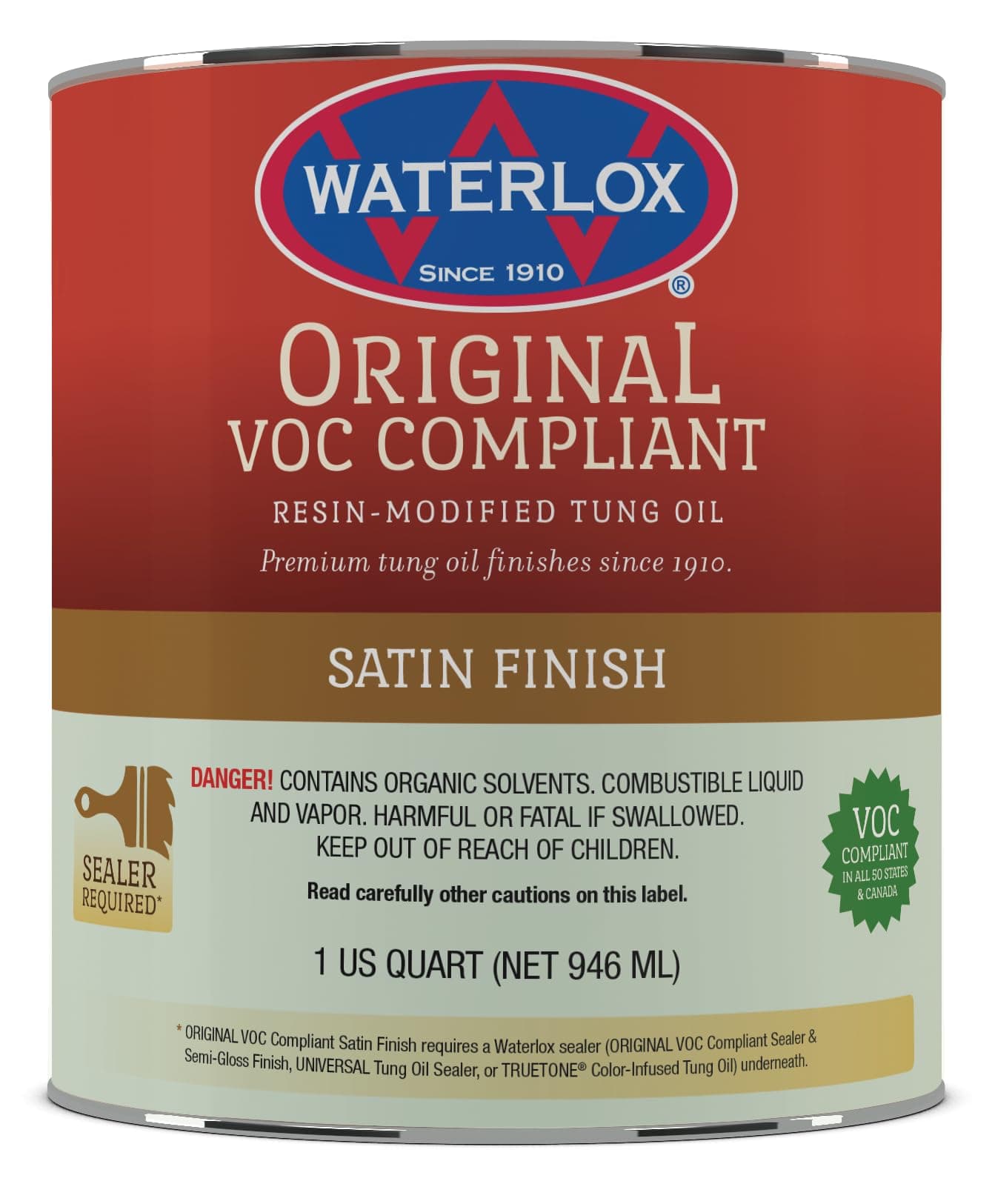 WATERLOX COATINGS CORP Waterlox VOC Satin