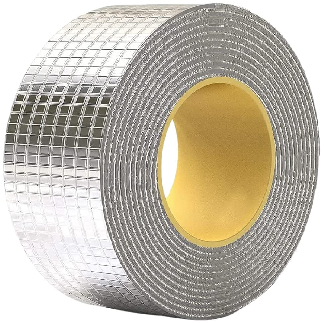 - Waterproof Repair Tape for Pipe Leakage Roof Water Leakage Solution Aluminium Foil Tape Waterproof Adhesive Sealing Butyl Rubber Tape for Surface Crack (5cmx5m) (Silver)