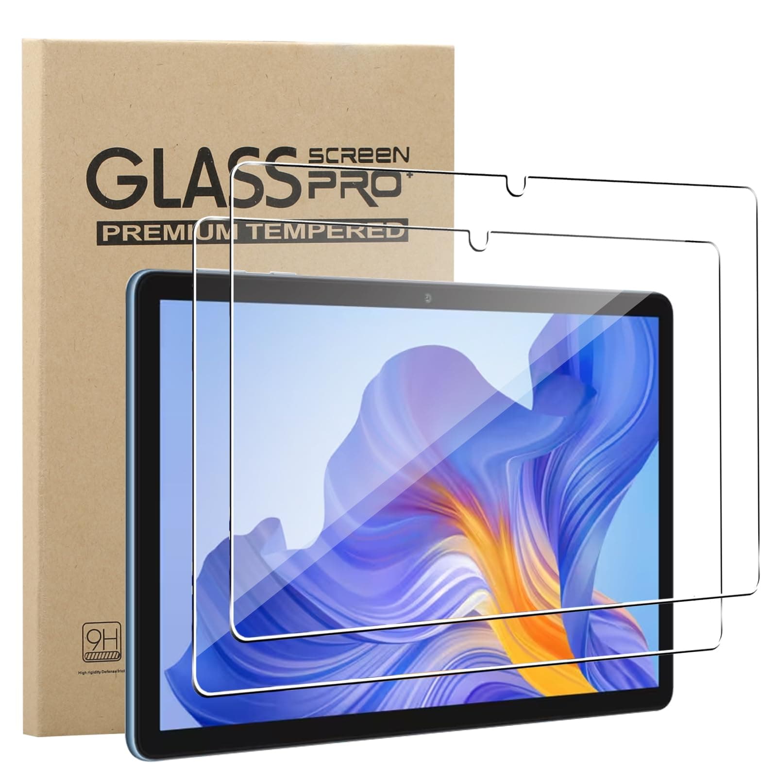 Screen Protector for HONOR Pad X8 10.1inch, 2 Pack HD Tempered Glass Screen Protector Cover High Hardness Anti-Scratch Anti-Fingerprint Protective Film for HONOR Pad X8