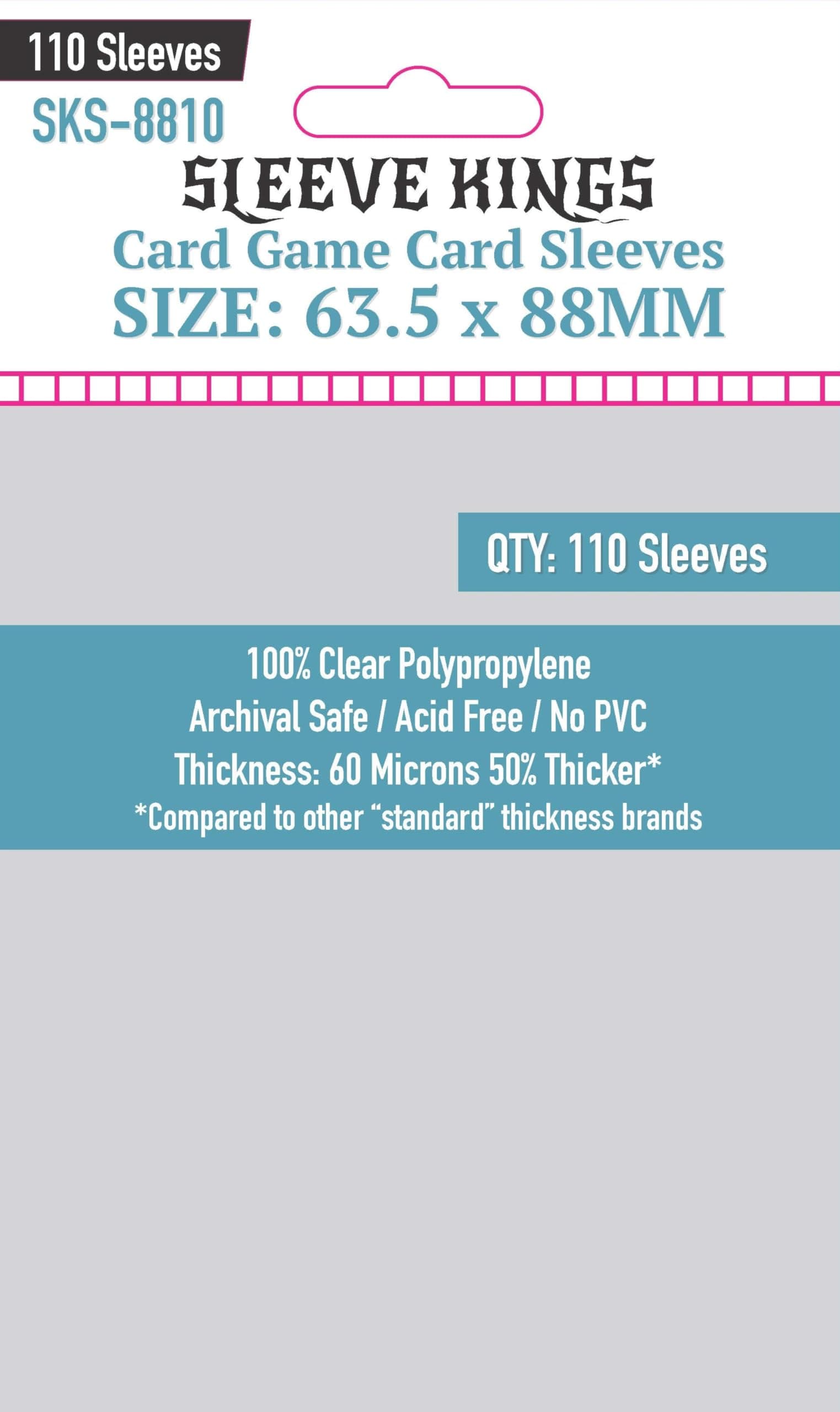 63.5x88mm - Card Card Sleeves (110)