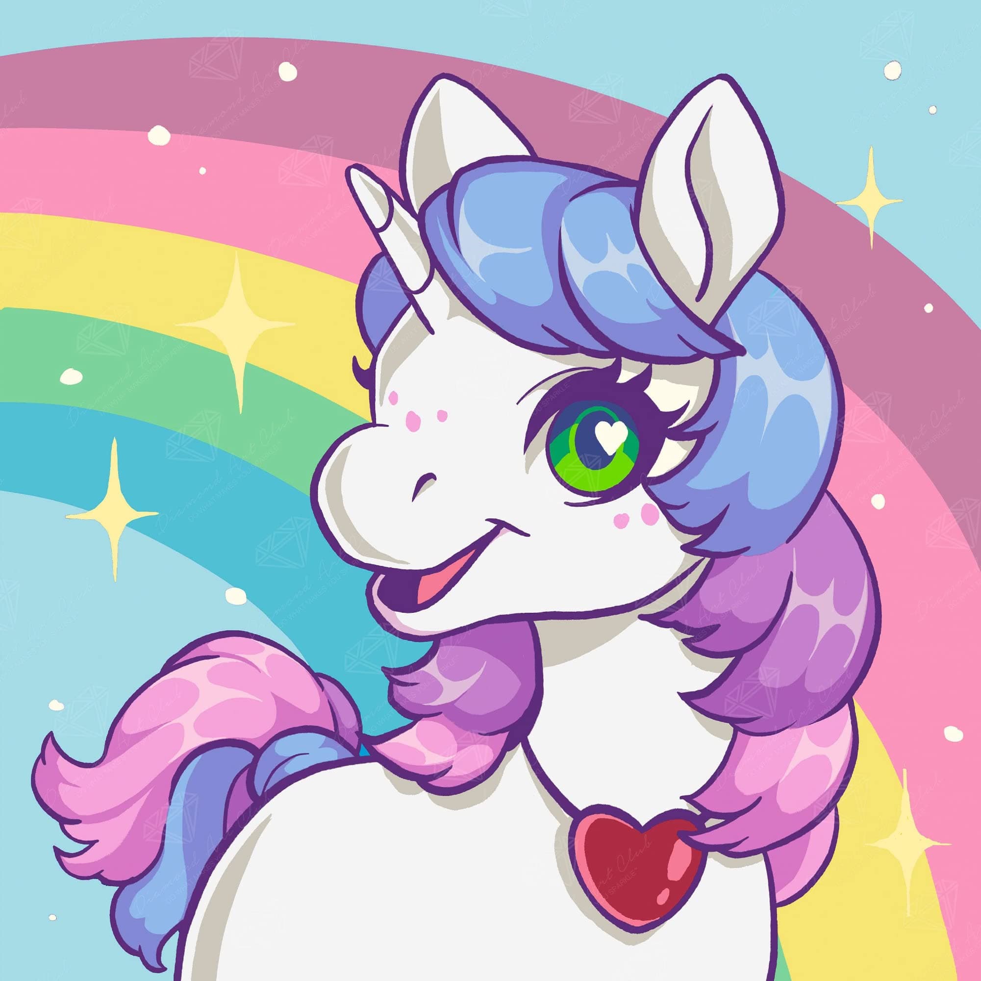 Diamond Art Club Unicorn Rainbow Crafting