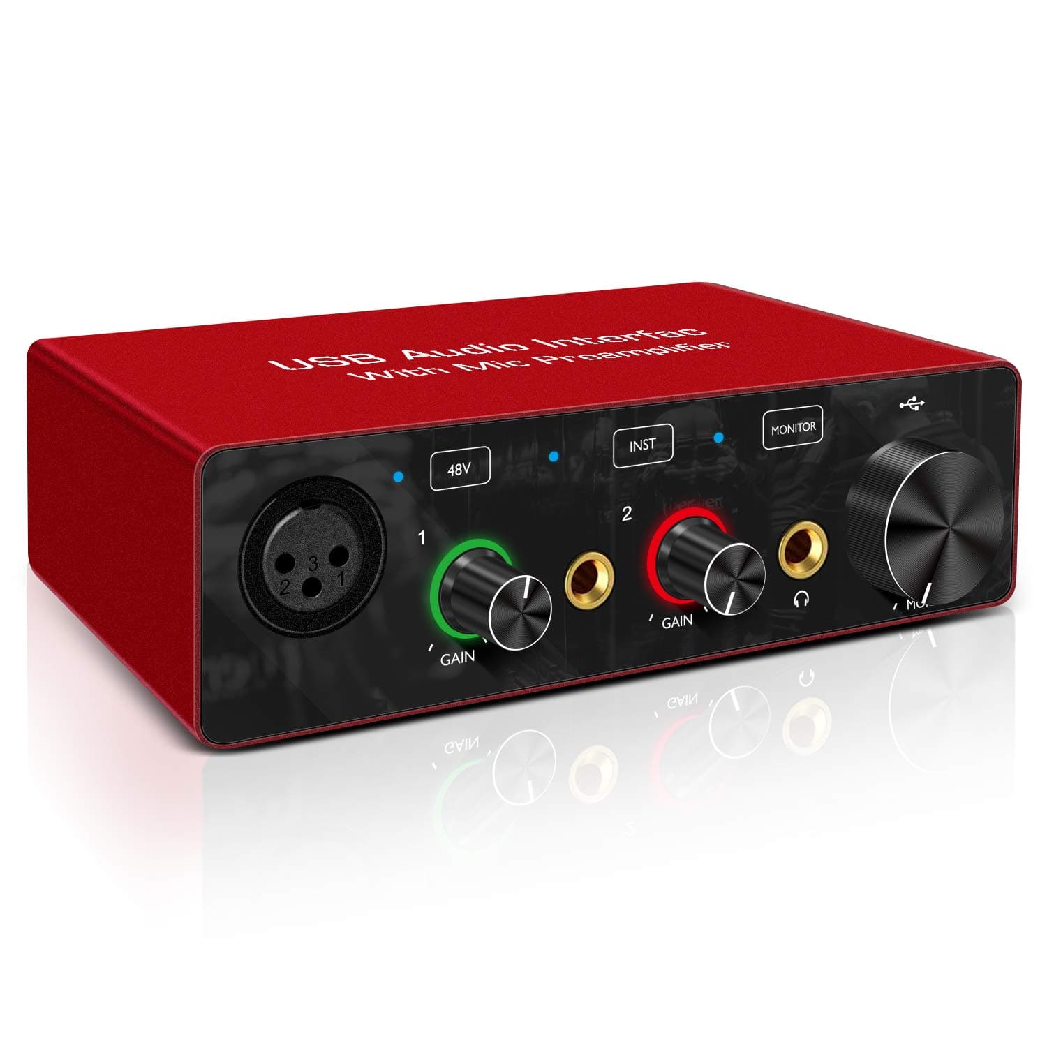 USB Audio Interface with Mic Preamplifier XRL audio interface (USB Audio Interface)