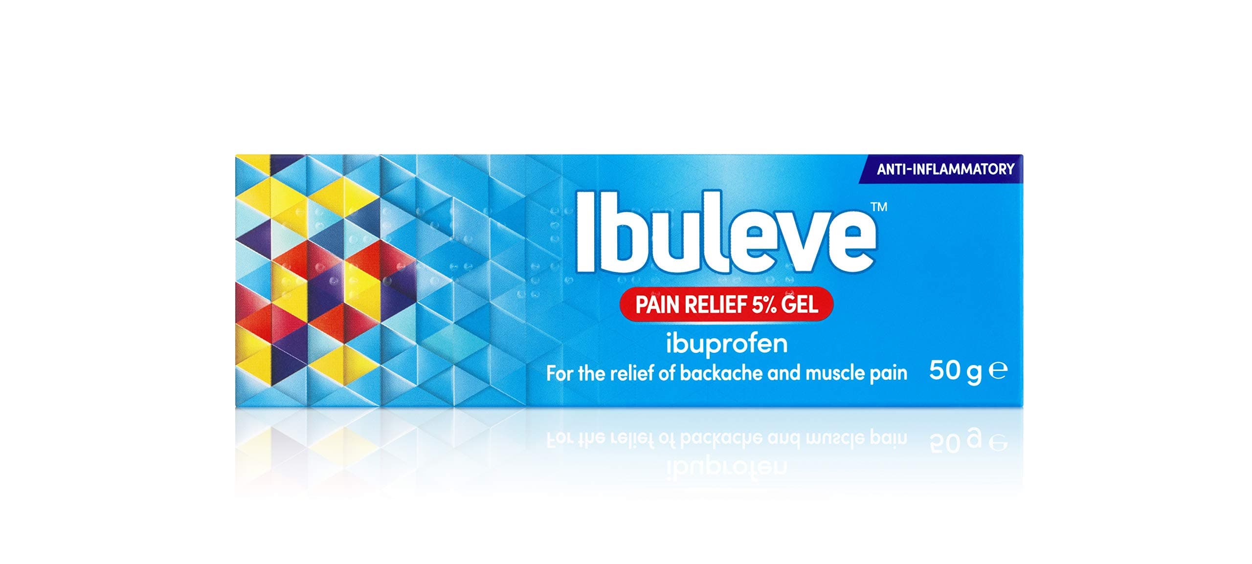 – Ibuleve Pain Relief 5% Ibuprofen Gel, Clinically Proven, Anti-Inflammatory Relief for Joint Pain, Sprains, Backache, Muscular Pains and Sports Injuries, 50g