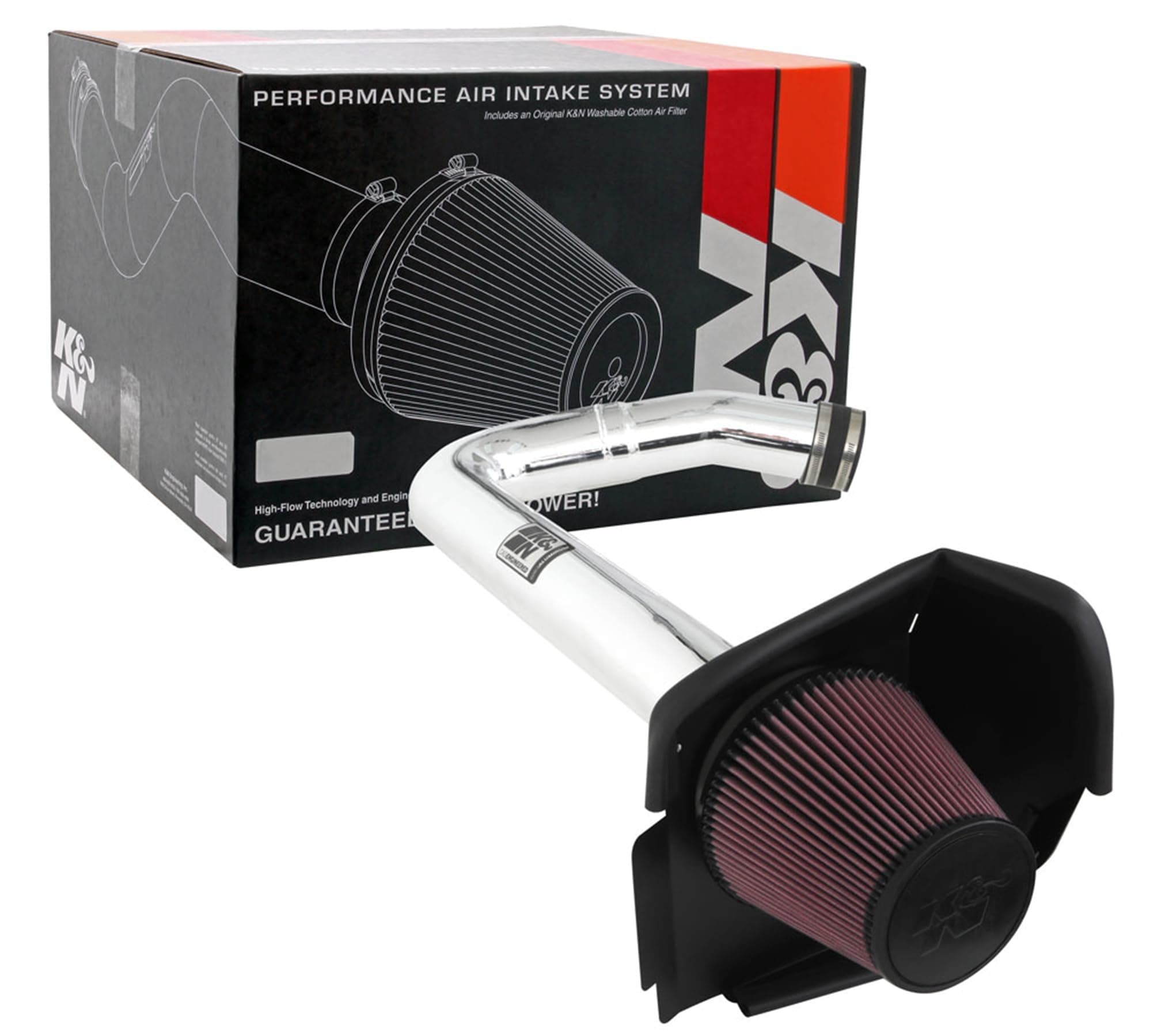 K&N Cold Air Intake System: High-Flow Air Filter, Increase Performance & Acceleration: Compatible with 2011-2023 Chrysler/Dodge: 300, Challenger, Charger, 69-2544TP