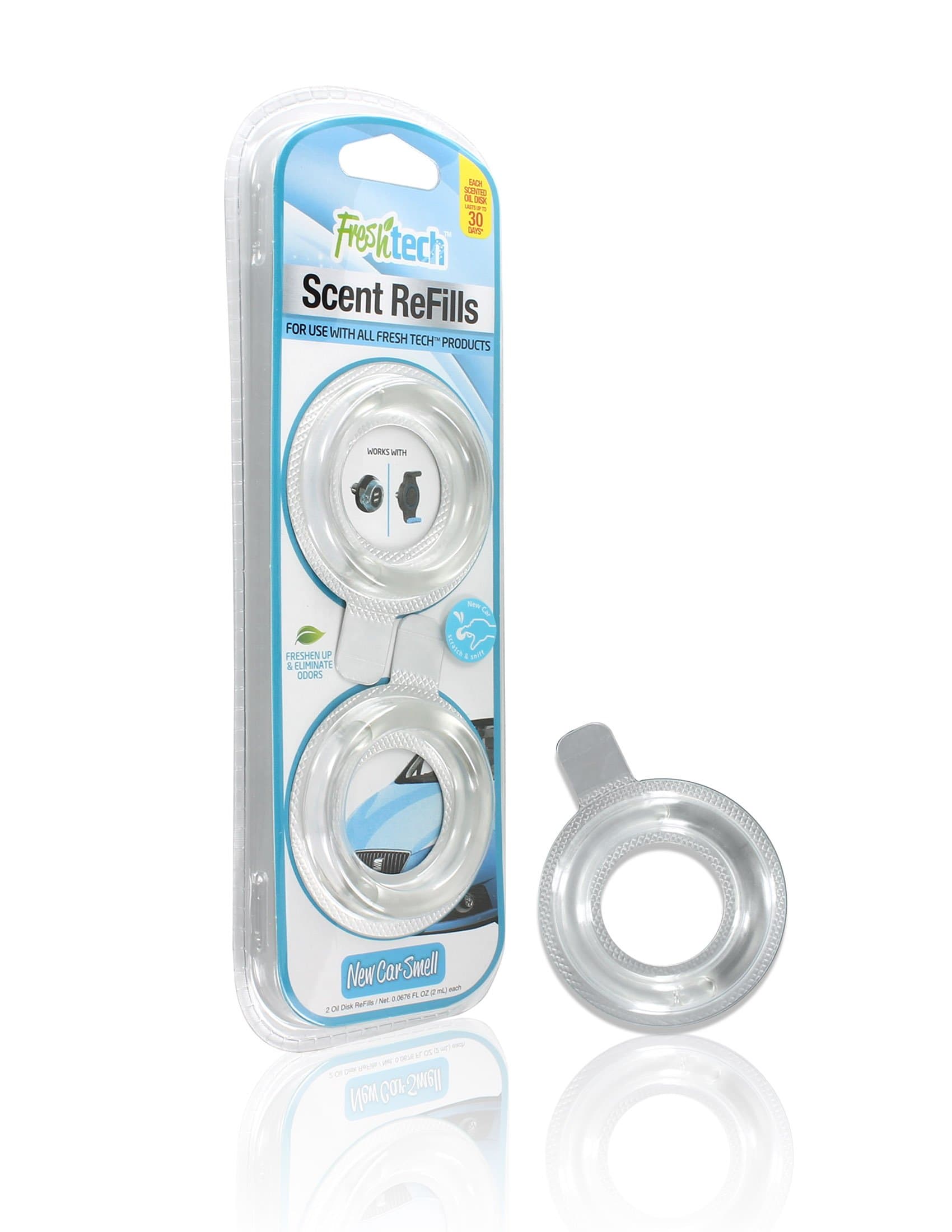 FreshTech Car Freshener Refills- Choose Your Scent! (New Car Smell)