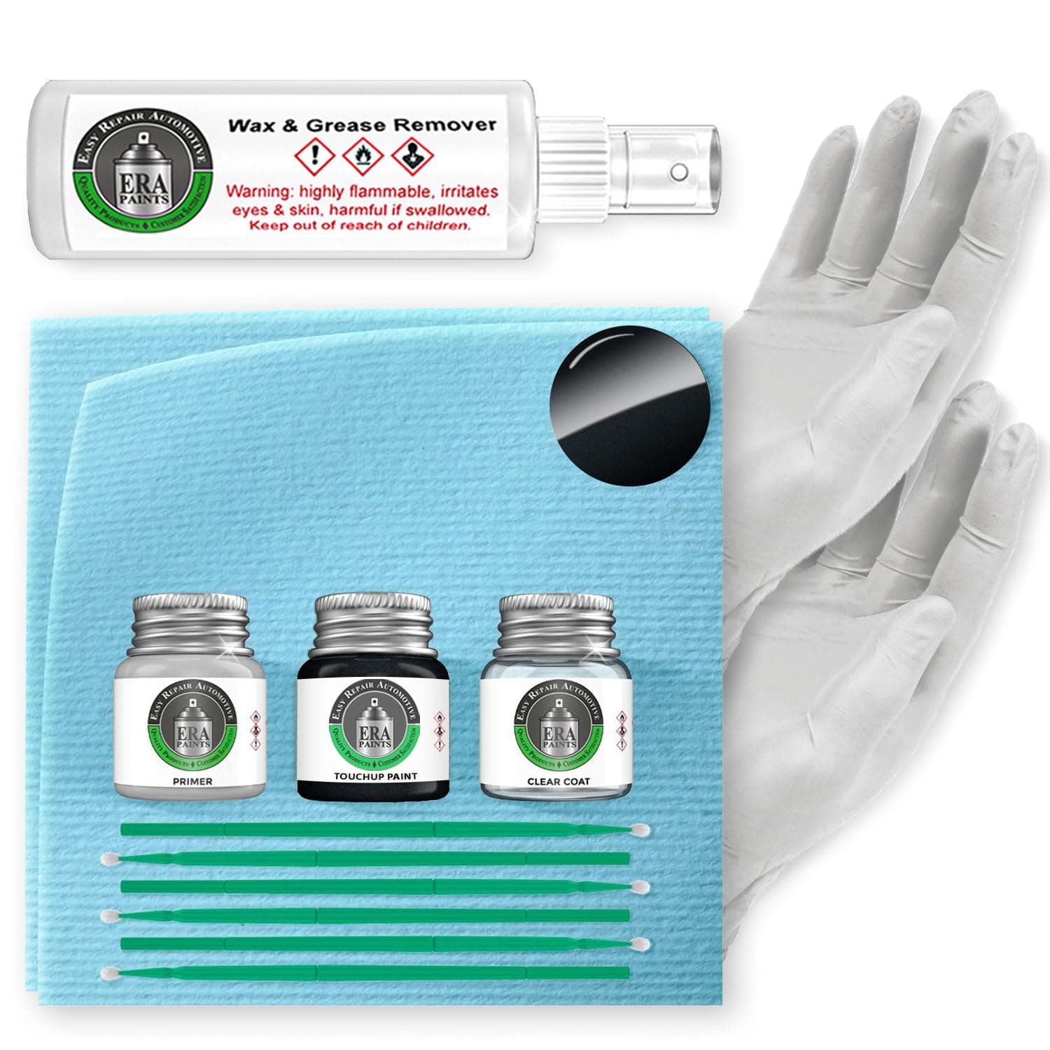 ERA Paints C49/X02 - Citrin Black Metallic for BMW Exact Match Automotive Touch Up Paint Jar - Pro Kit