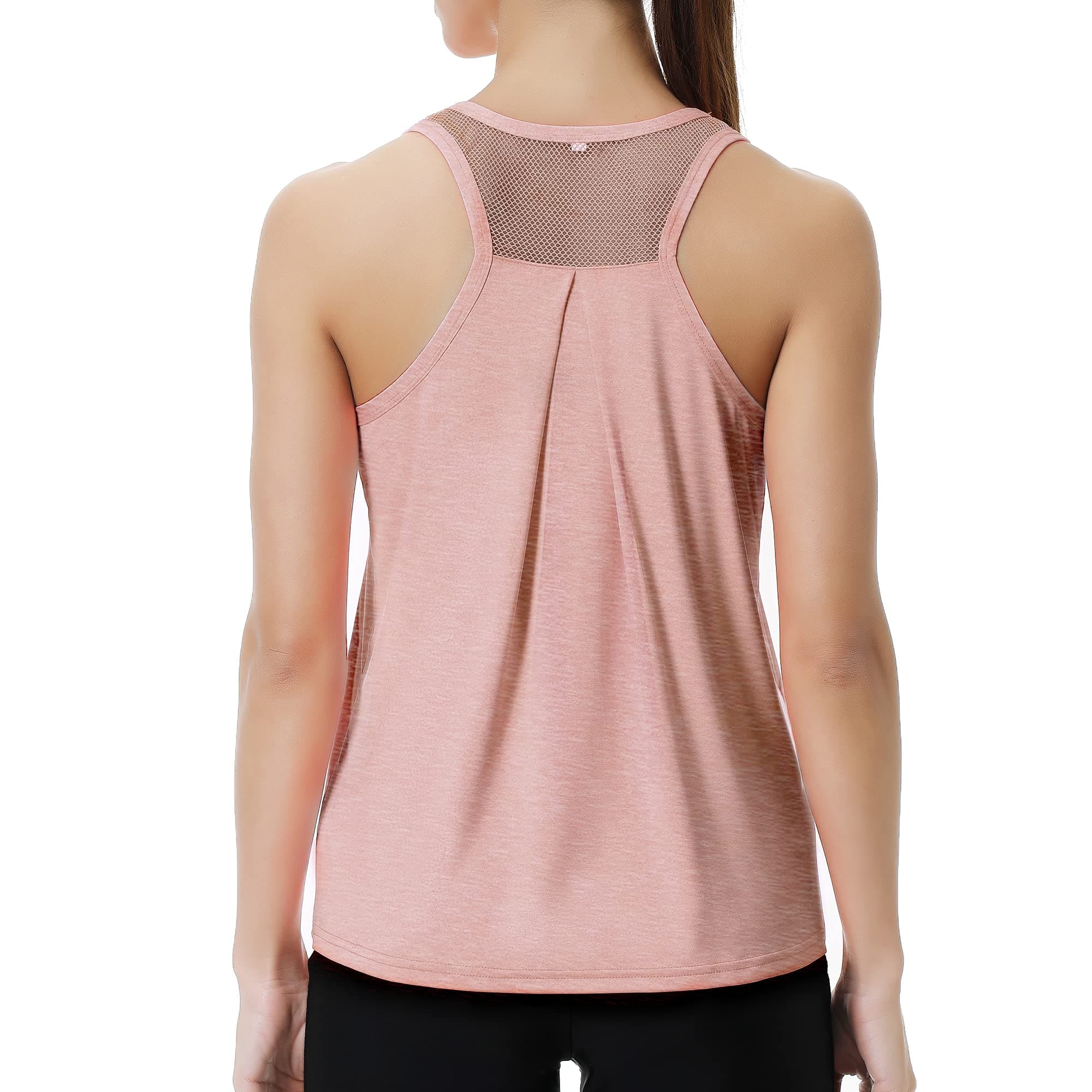 WoochinGym Top for Women Workout Tank Tops Ladies Loose Fit Running Sports Yoga Vest