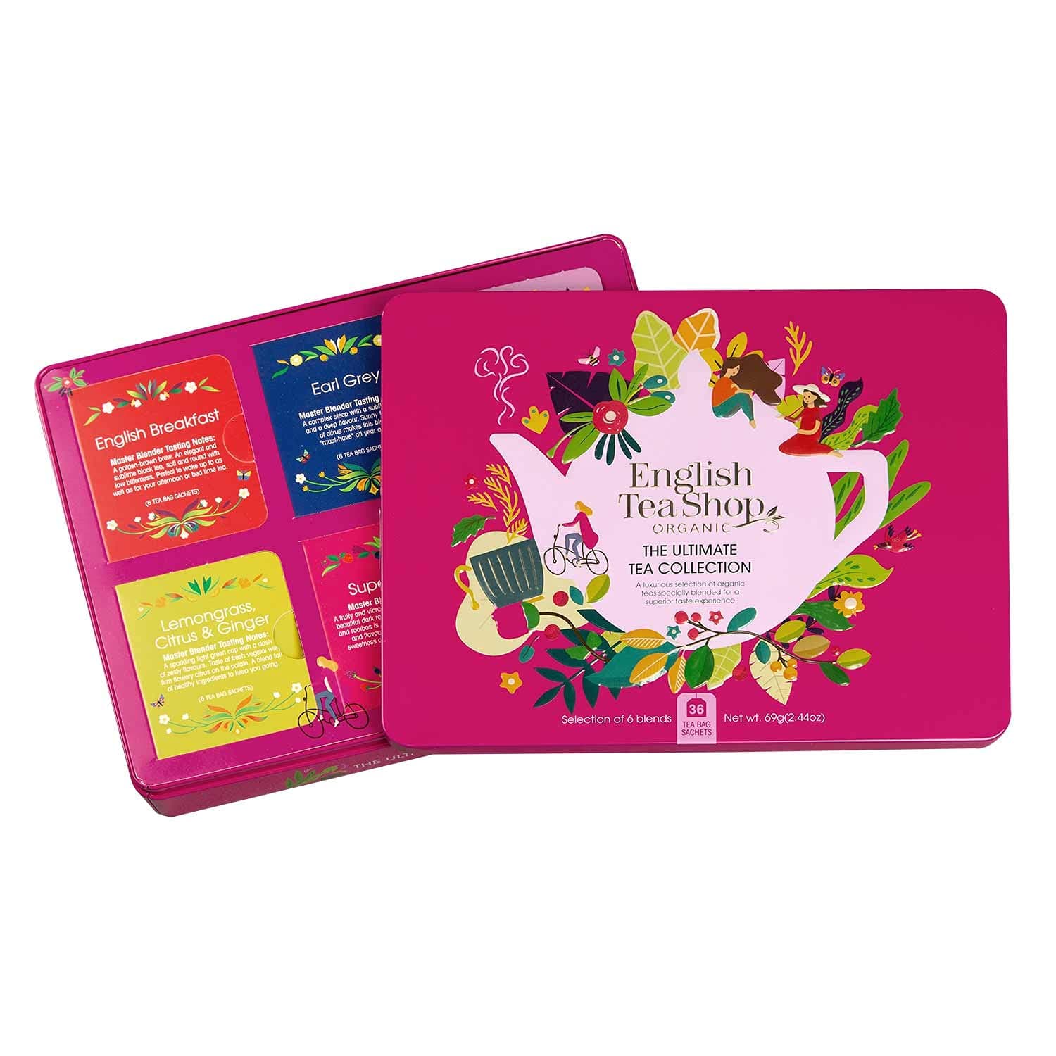 Ultimate Tea Collection- Gift Tin - 36 Tea Bag Sachets, 69g
