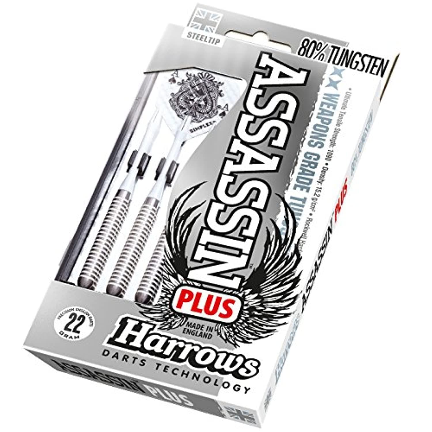 Harrows B922 Assassin Plus 80% Steel Darts 24 g