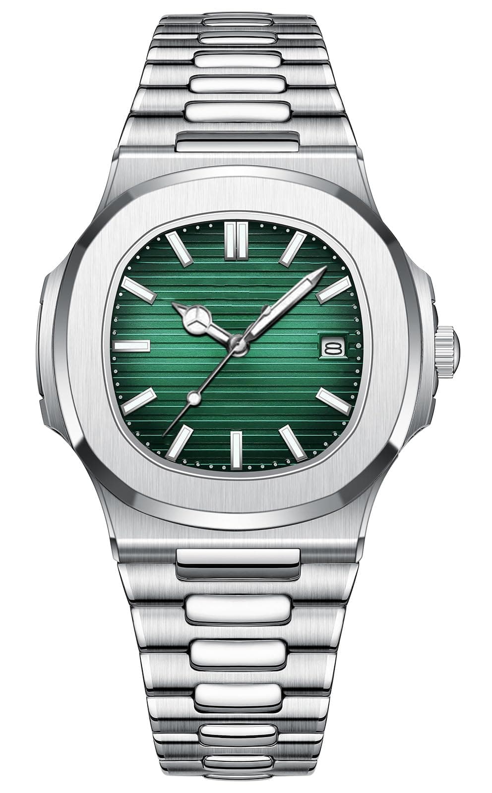 Men Quartz Movement Watch Waterproof Luminous Men's Watch, Stainless Steel Strap Business Watches