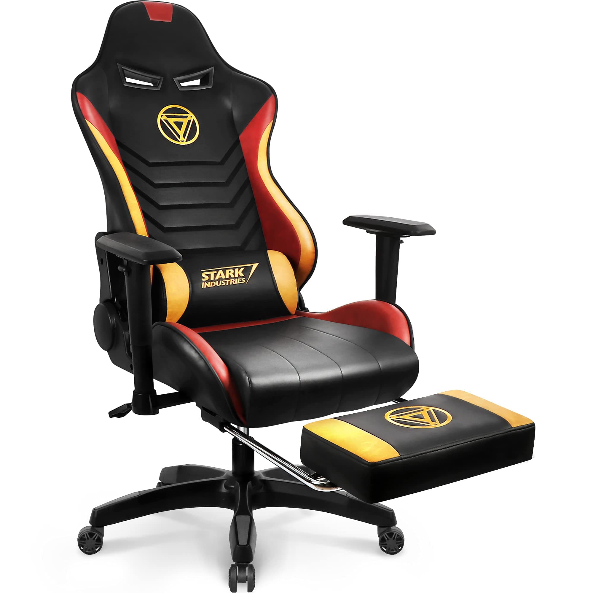 Marvel Avengers Massage Gaming Chair Desk Office Computer Racing Chairs-Adults Gamer Ergonomic Game Footrest Reclining High Back Support Racer Leather Foot Rest