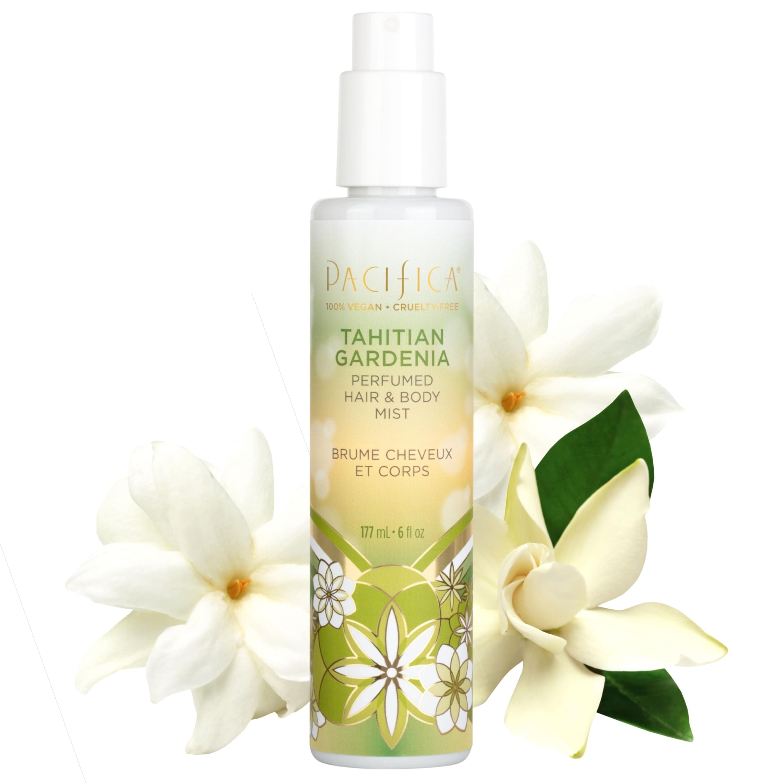 Pacifica, Tahitian Gardenia Perfume Hair & Body Mist, 6 fl oz
