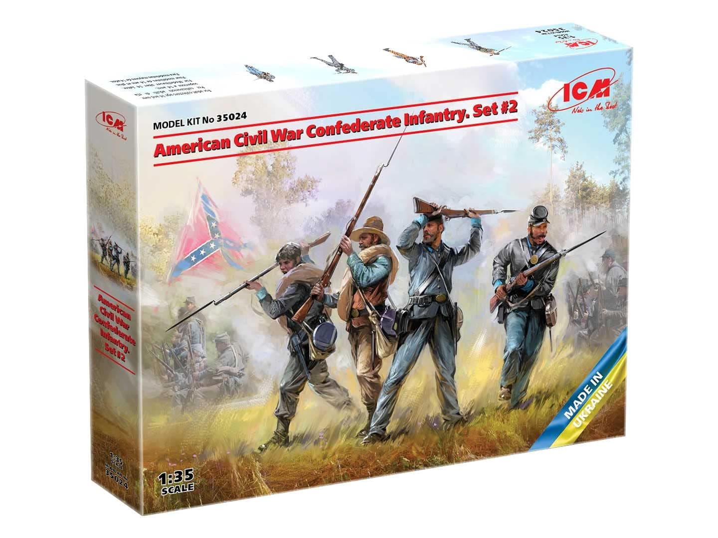 ICM 35024 American Civil War Confederate Infantry. Set #2