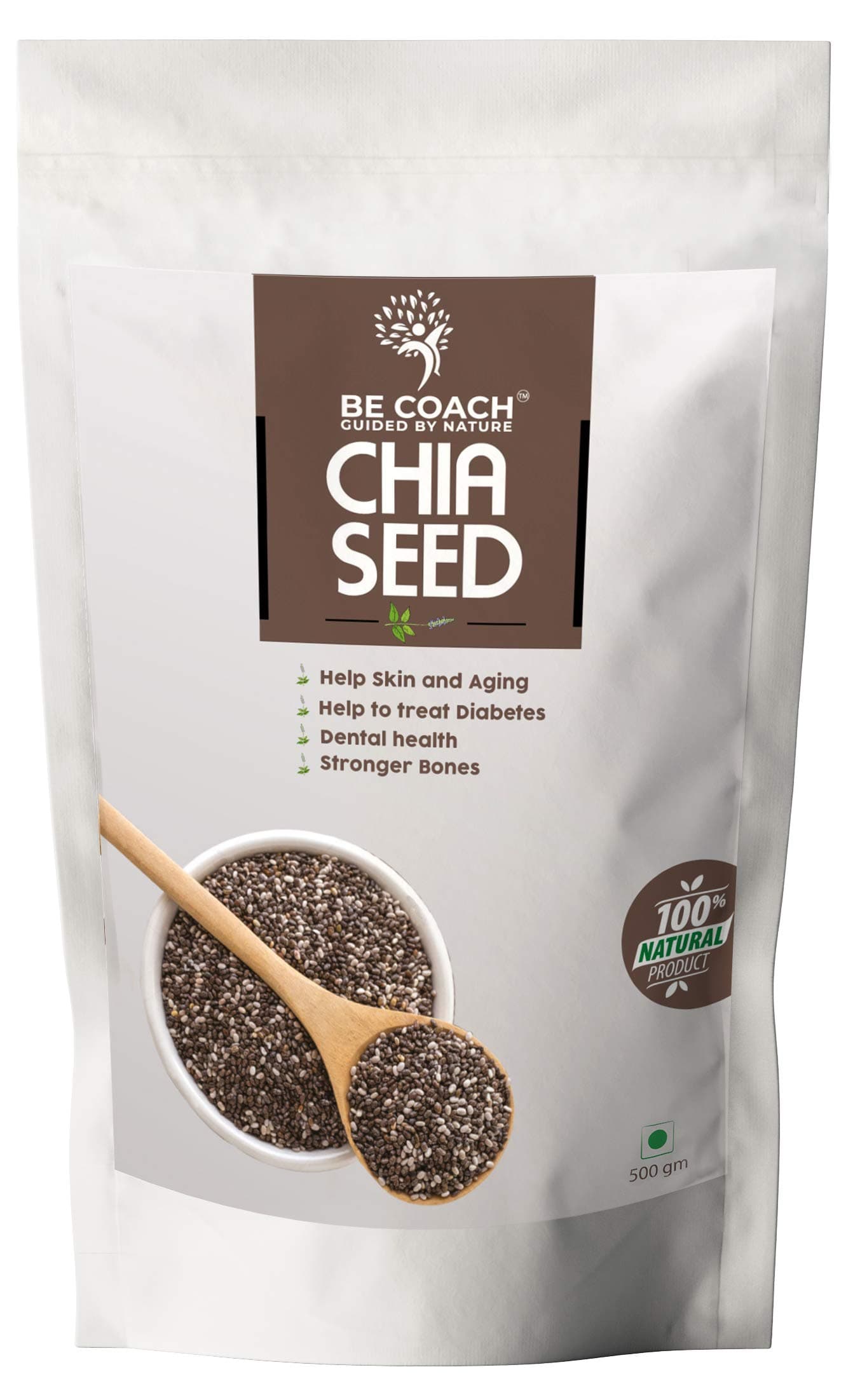 BE Coach Premium Chia Seeds 500 gm