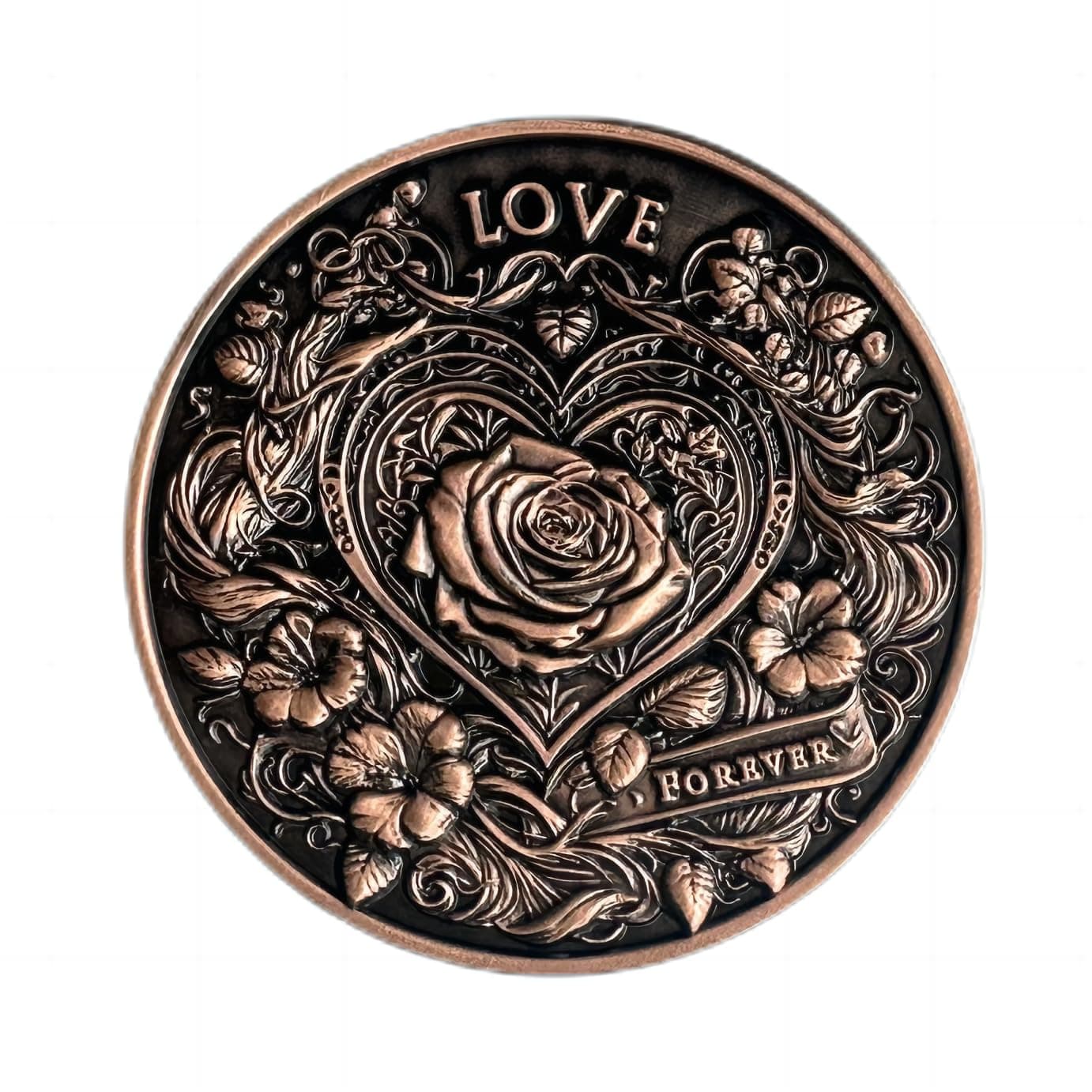 Love Coin Collection Challenge Coin: Unique Memento and Pocket Token Gift to Inspire and Make Him/Her Lucky - Perfect Commemorative Gift to Show Your Love and Appreciation-ZSALSTING