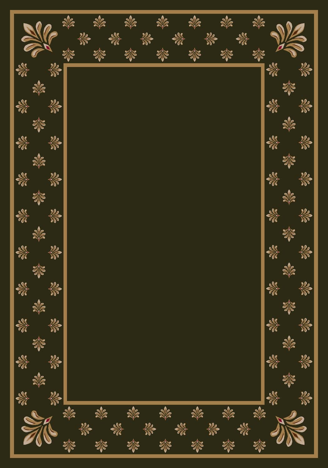 Design Center Adonis Olive Rug Rug Size: 7'8" x 10'9"