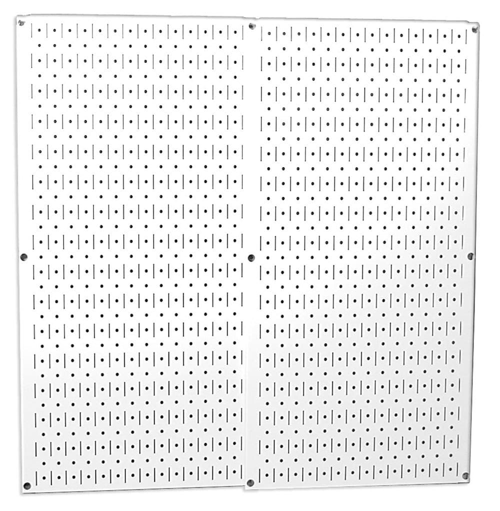 Wall Control 30-P-3232W White Metal Pegboard Pack