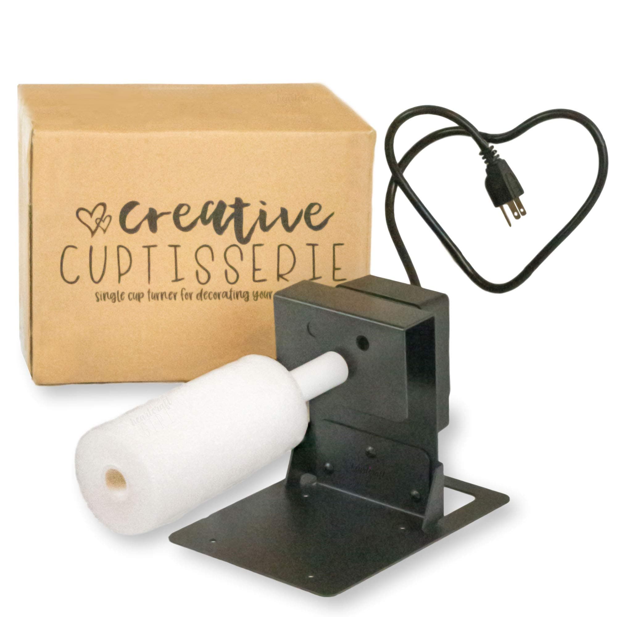 Creative Cuptisserie Single Cup Turner - Steel Frame for Increased Stability | Cup Spinner Machine for Drying Epoxy Resin | Use DIY Rotisserie Motor Rotator Kit to Personalize Tumbler Crafts at Home