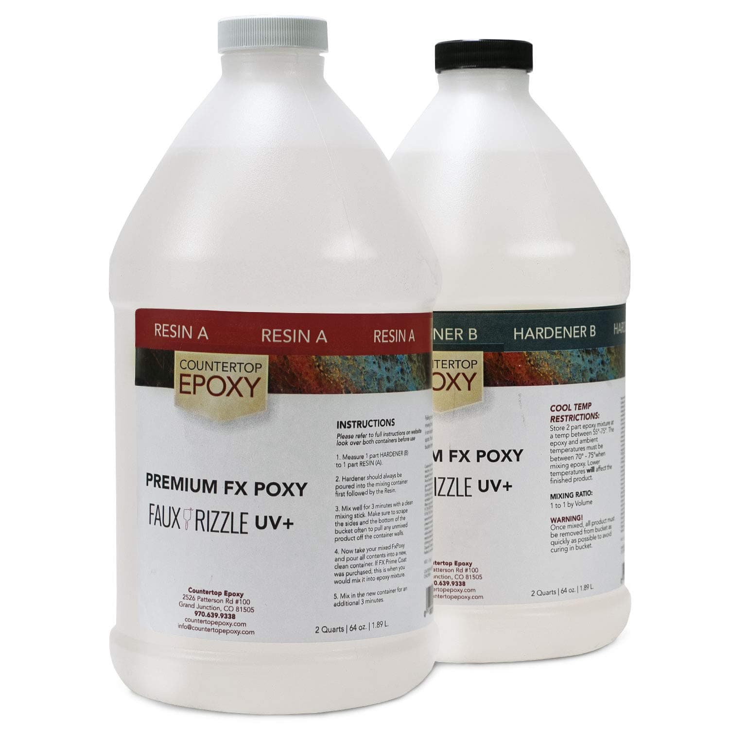 Countertop Epoxy - FX Poxy - UV Resistant Resin - 1 Gallon